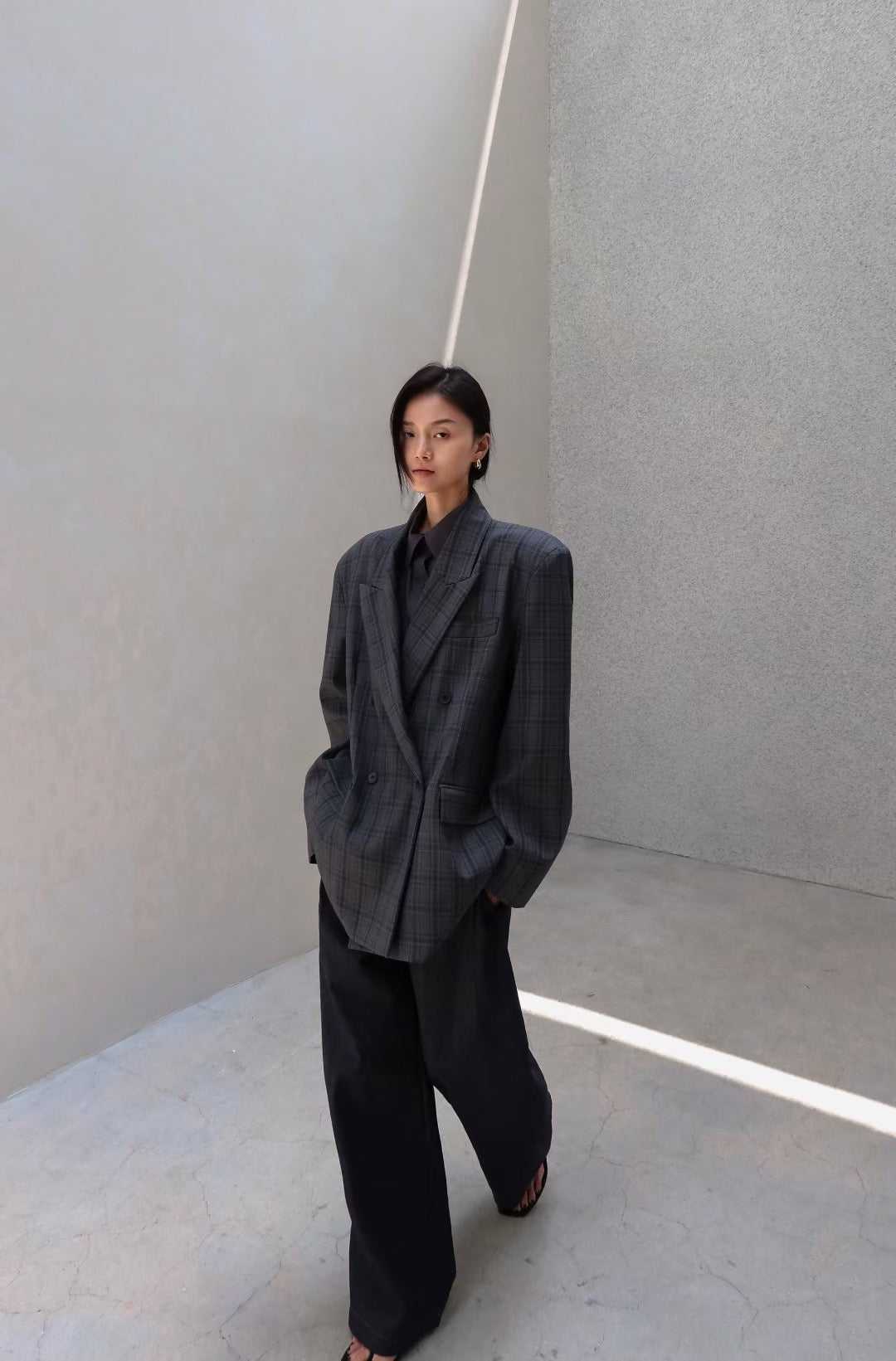 HARMONY CHECKED BLAZER