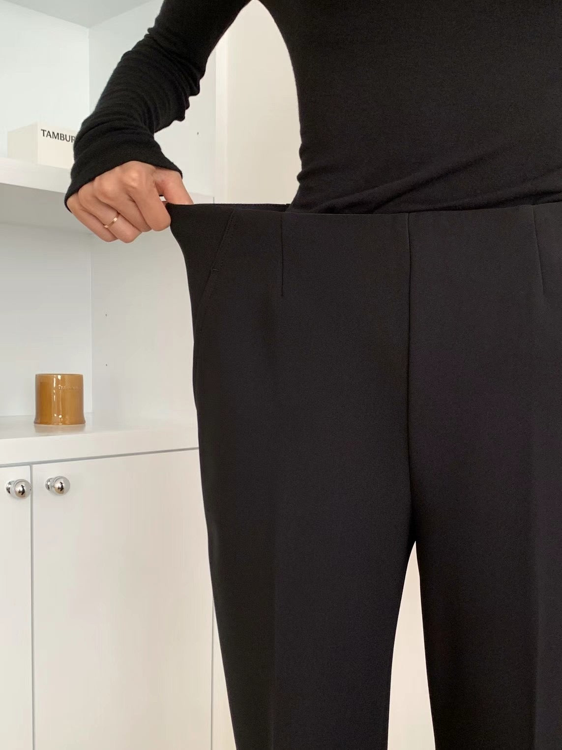 ELASTIC WAIST GOOD CUT PANTS