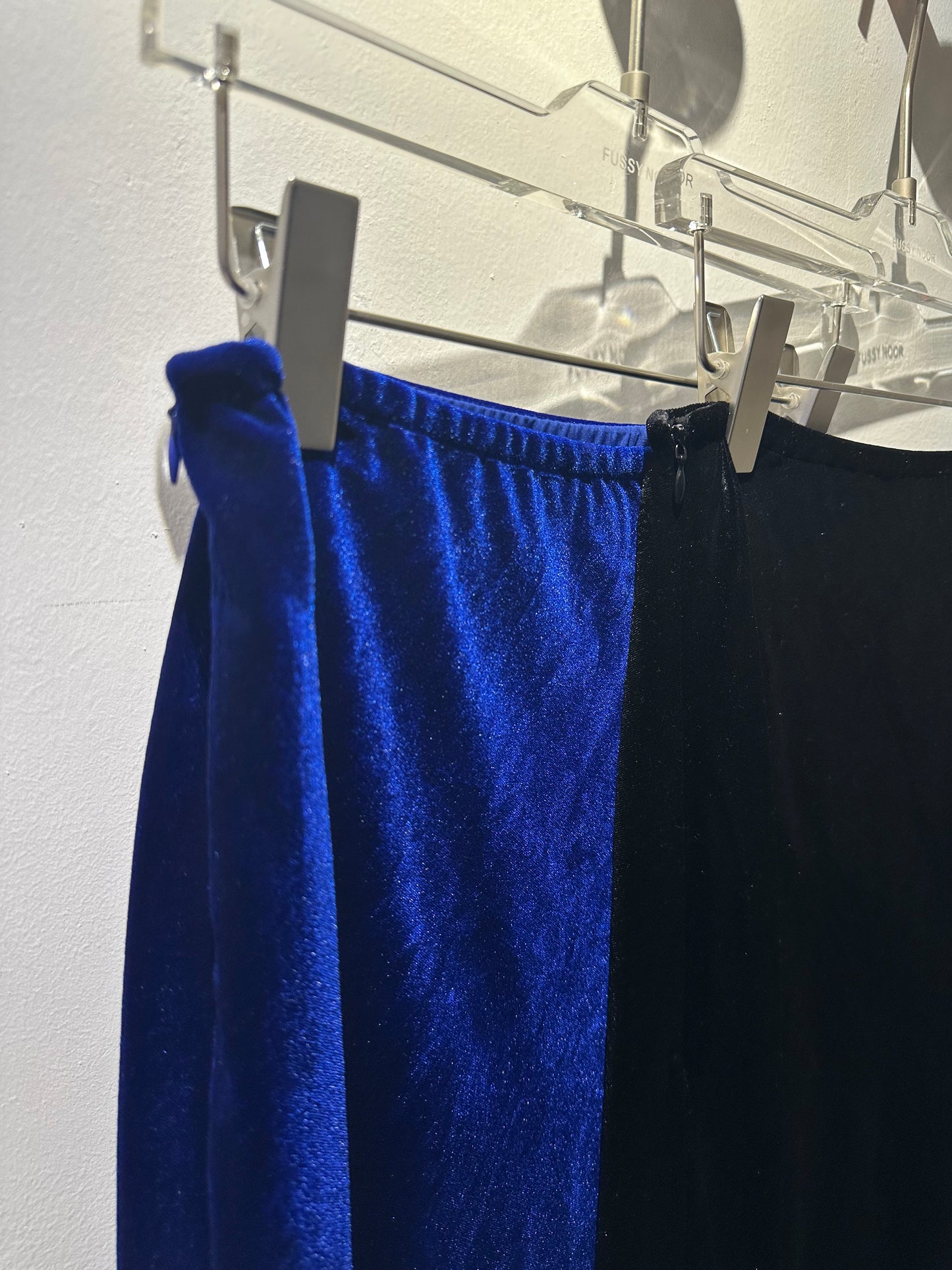 • FUSSY MADE • CLASSIC A-LINE VELVET SKIRT