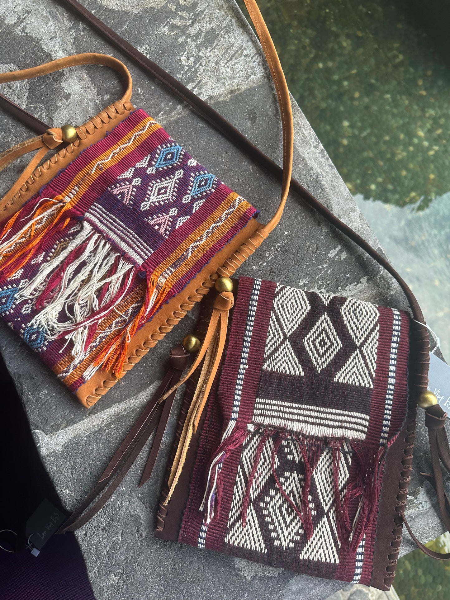 HANDWOVEN RETRO TASSEL SUEDE CROSSBODY BAG