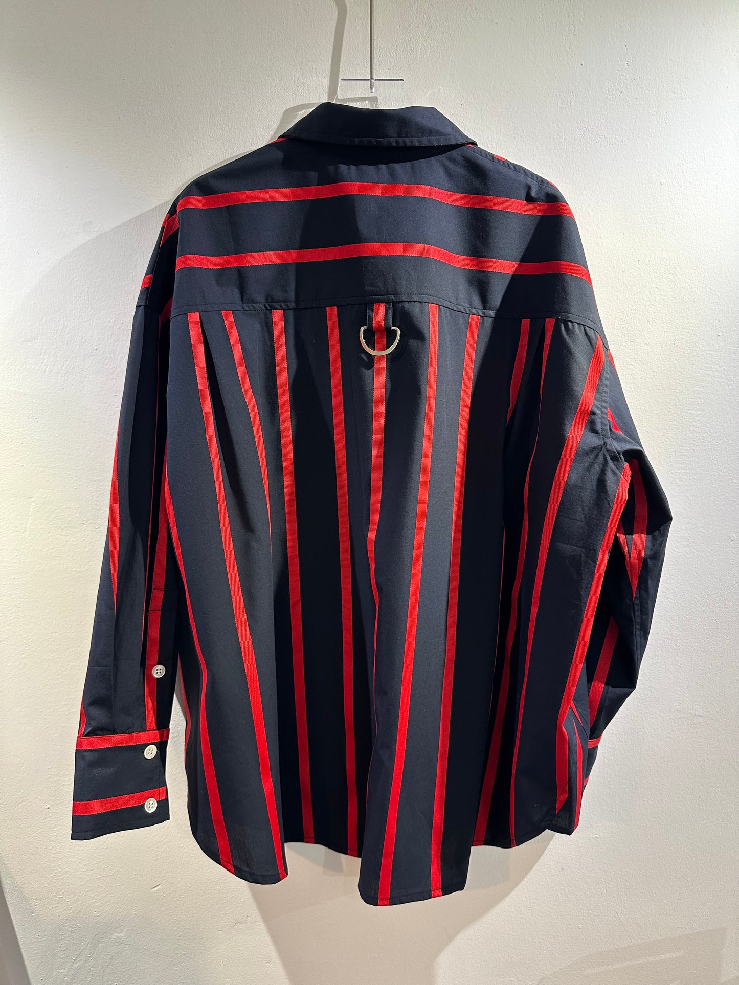 • FUSSY MADE • RED RIBBON TRIM SHIRT