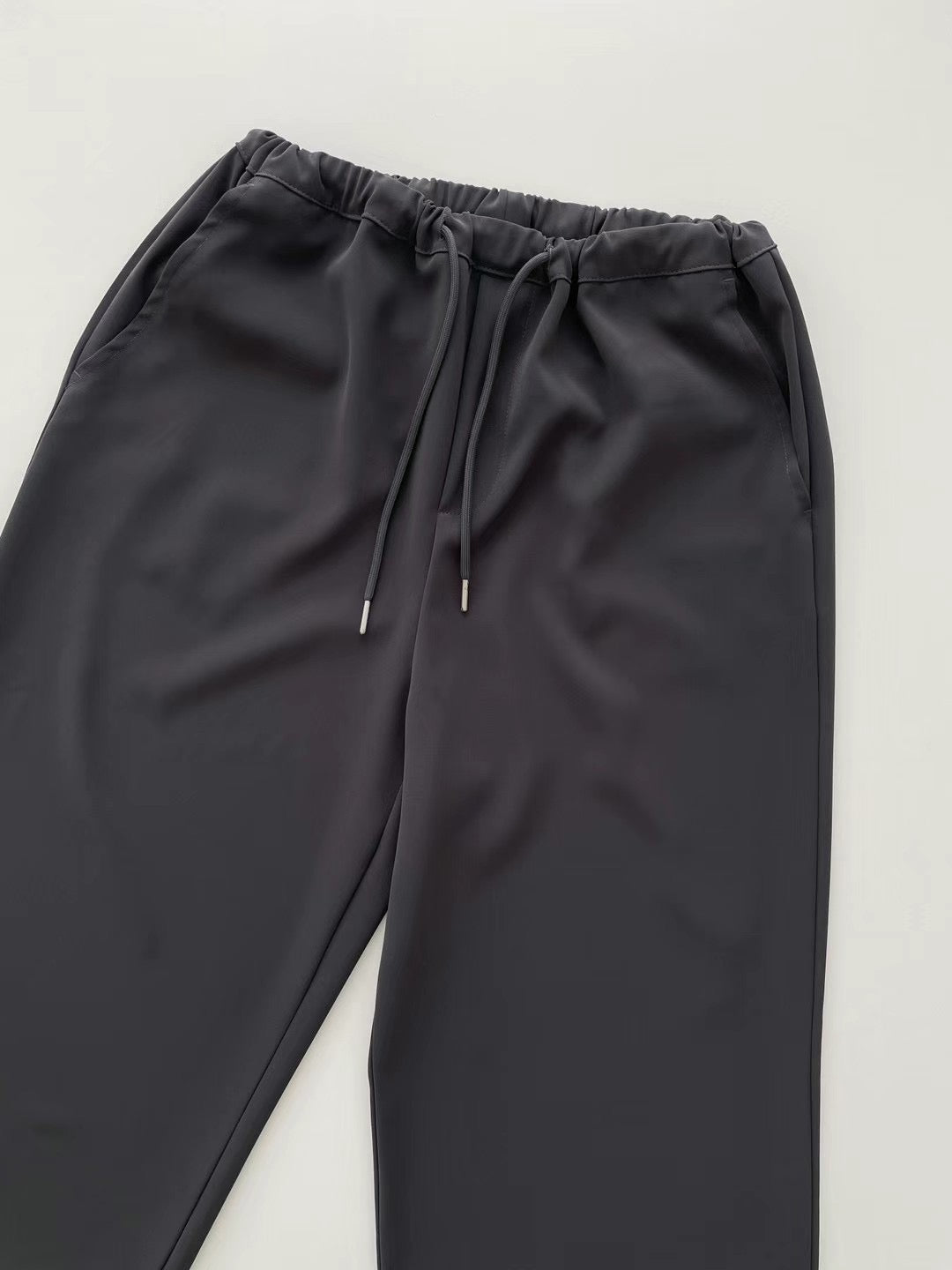 DRAWSTRING STRAIGHT CUT PANTS