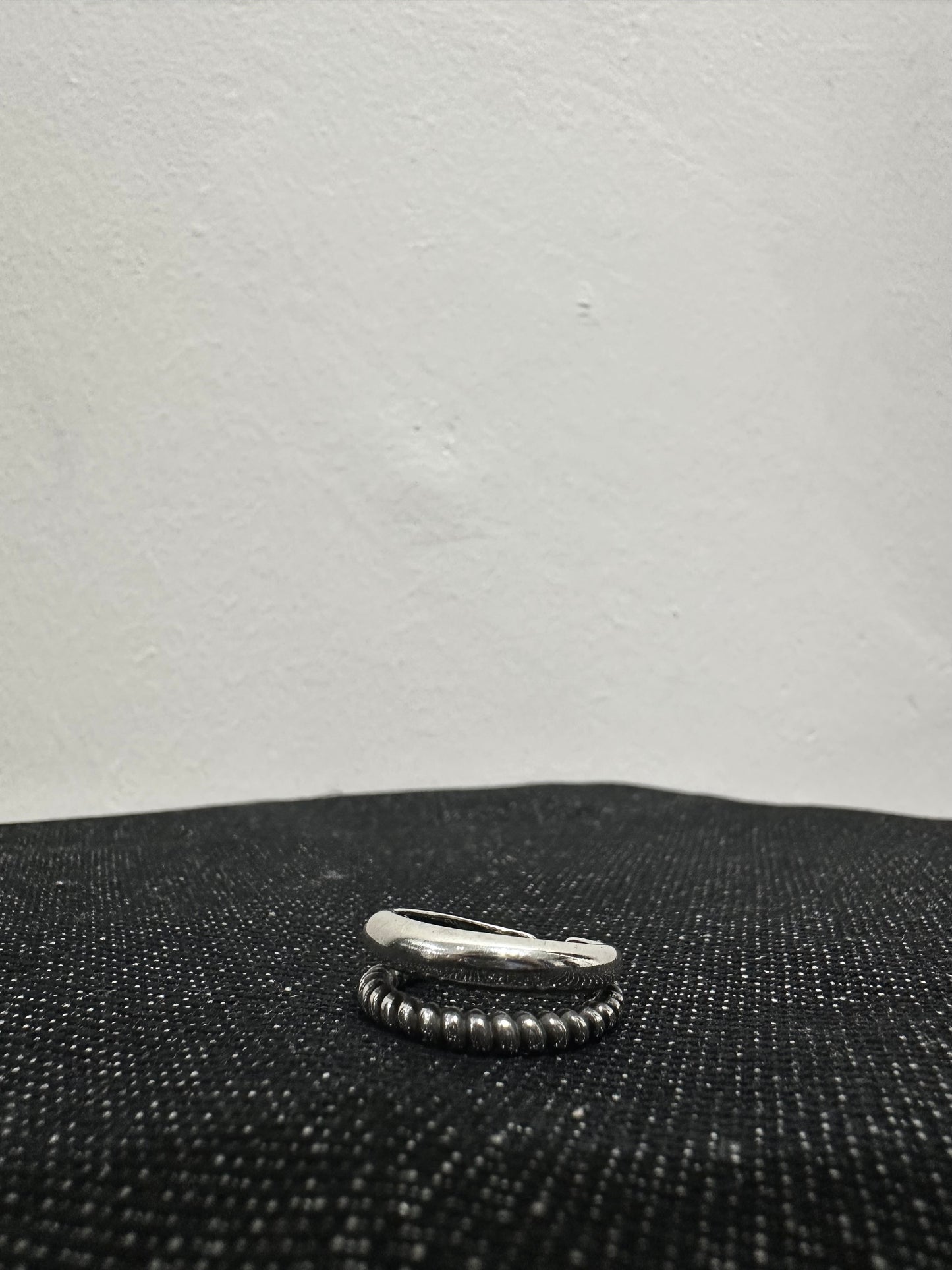 925 TWO LAYER TWIST RING