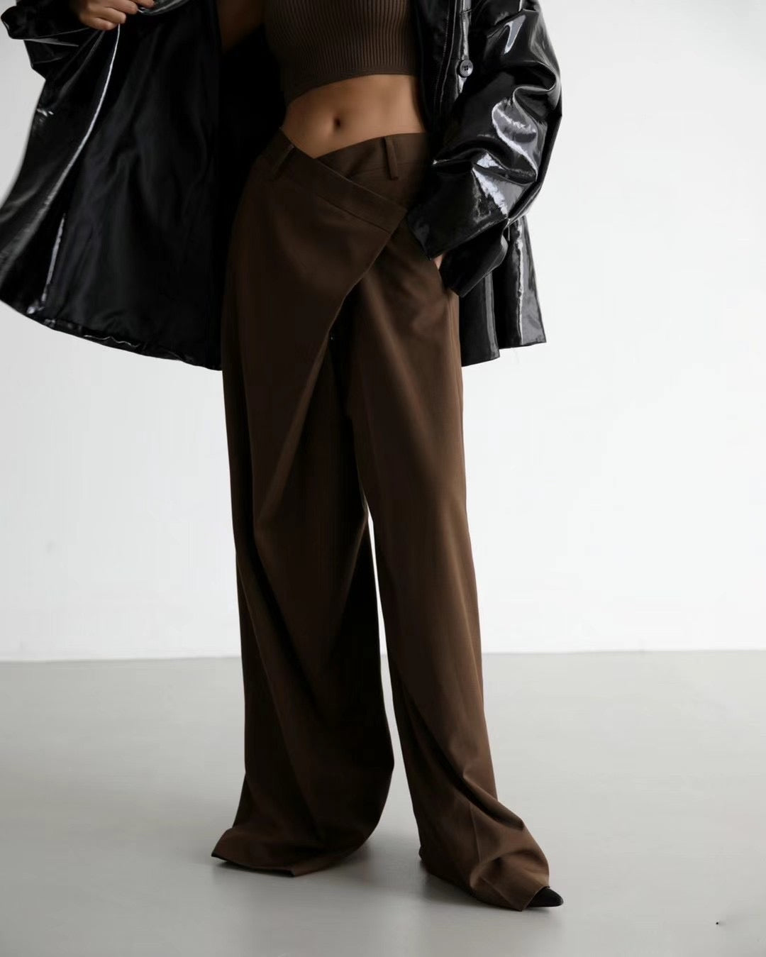CROSS WRAP TROUSERS