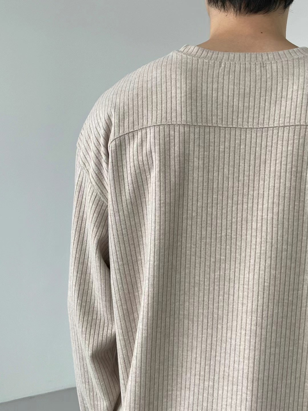 RIBBED COTTON TEE