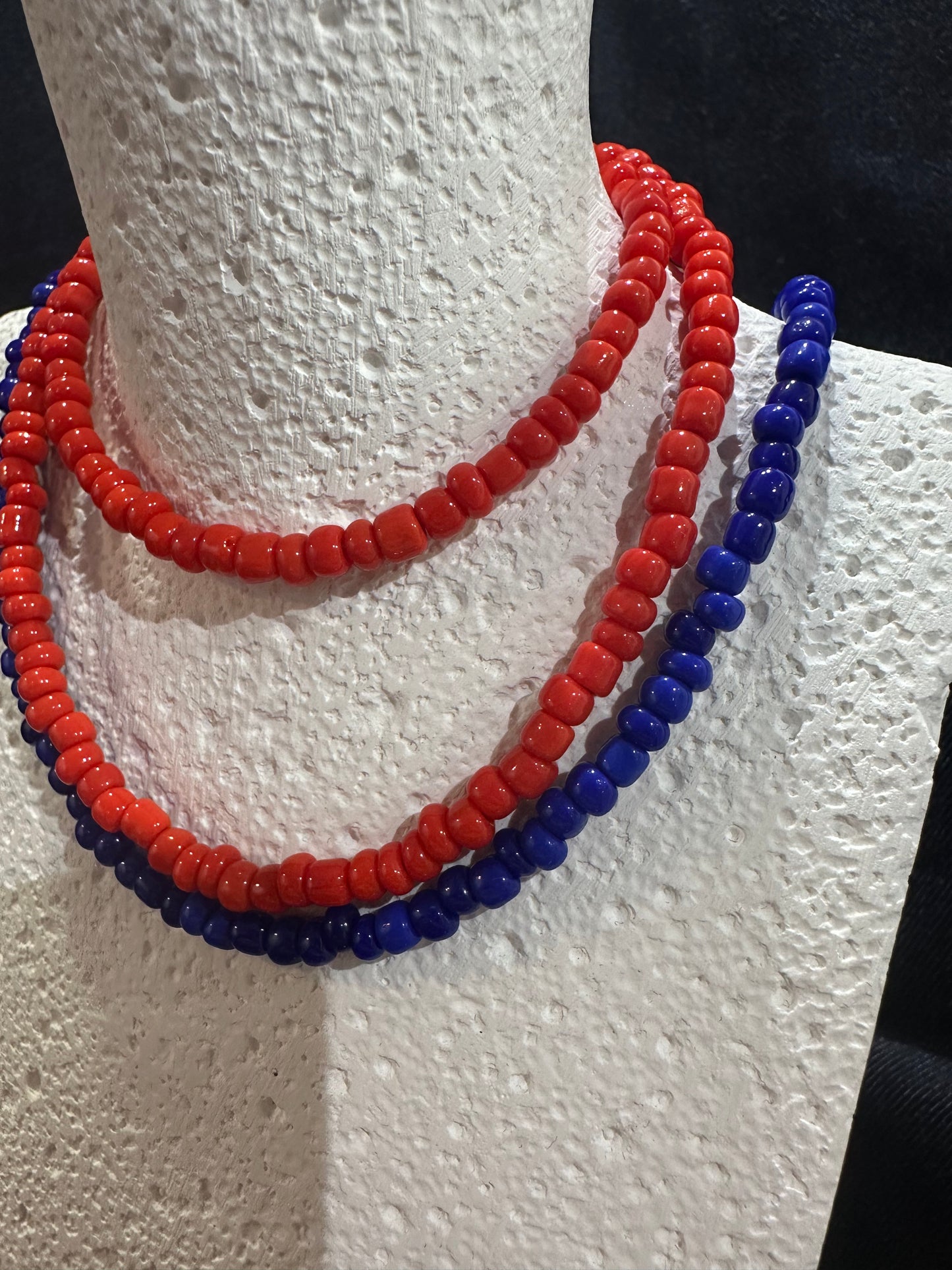 JAPAN SOLID COLOUR GLAZE BEADS NECKLACE - MEDIUM 3mm