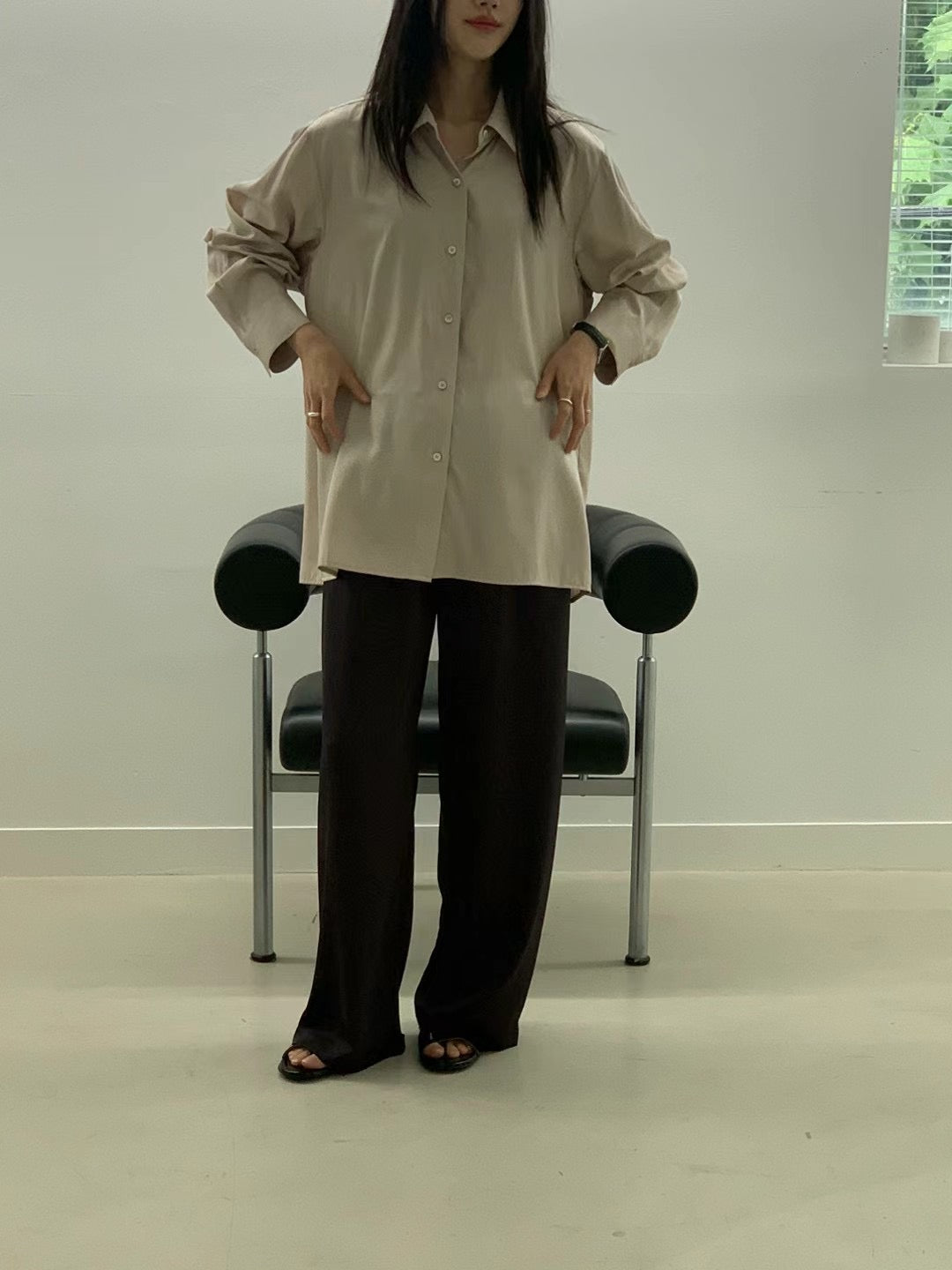 ELASTIC WAIST BASIC PANTS