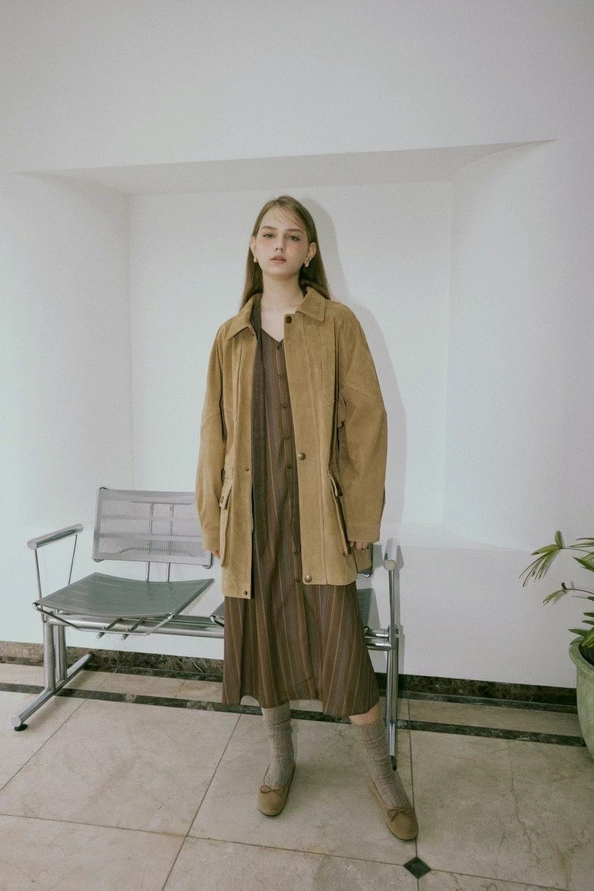 BIG POCKET SUEDE JACKET