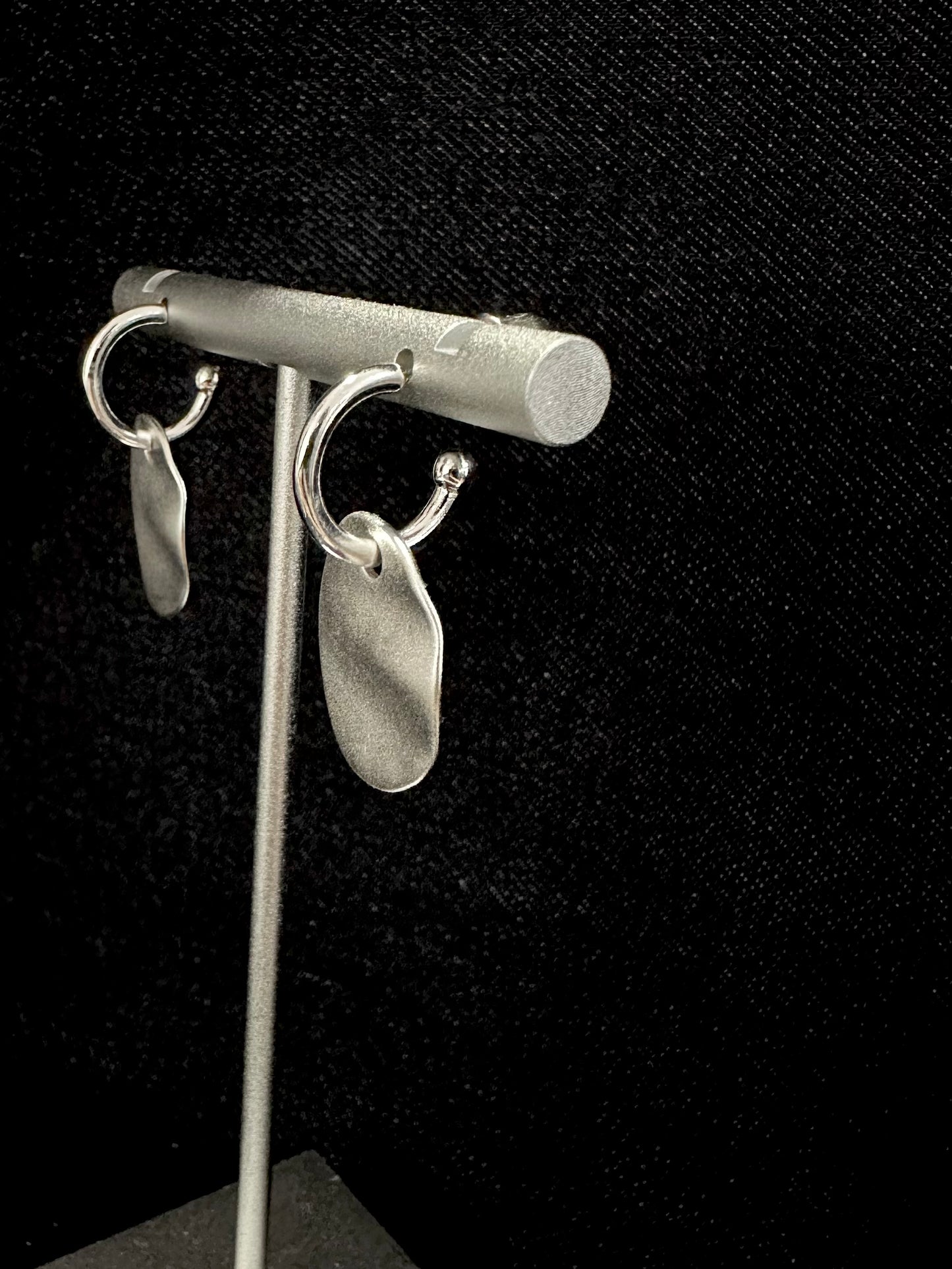925 LOOP COIN ATTACHED EARRINGS