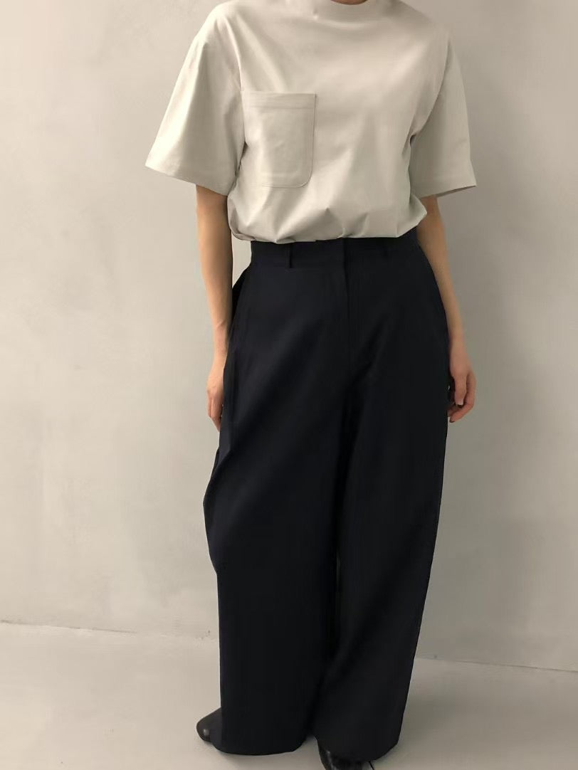 SIDE V PLEATS PANTS
