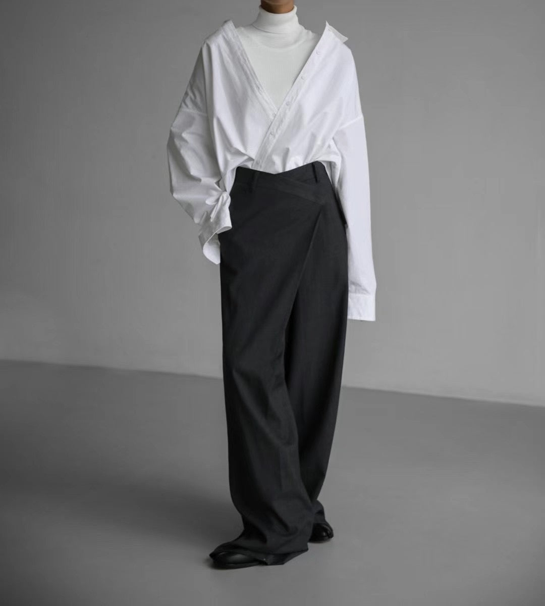 CROSS WRAP TROUSERS