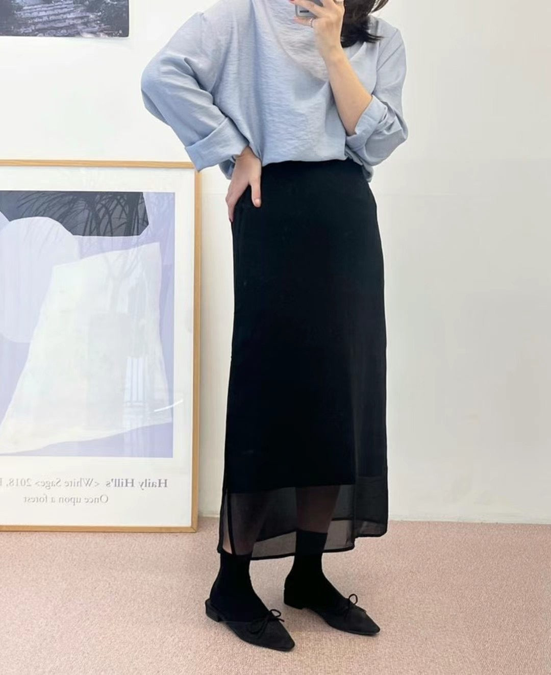 DOUBLE LAYERS SKIRT