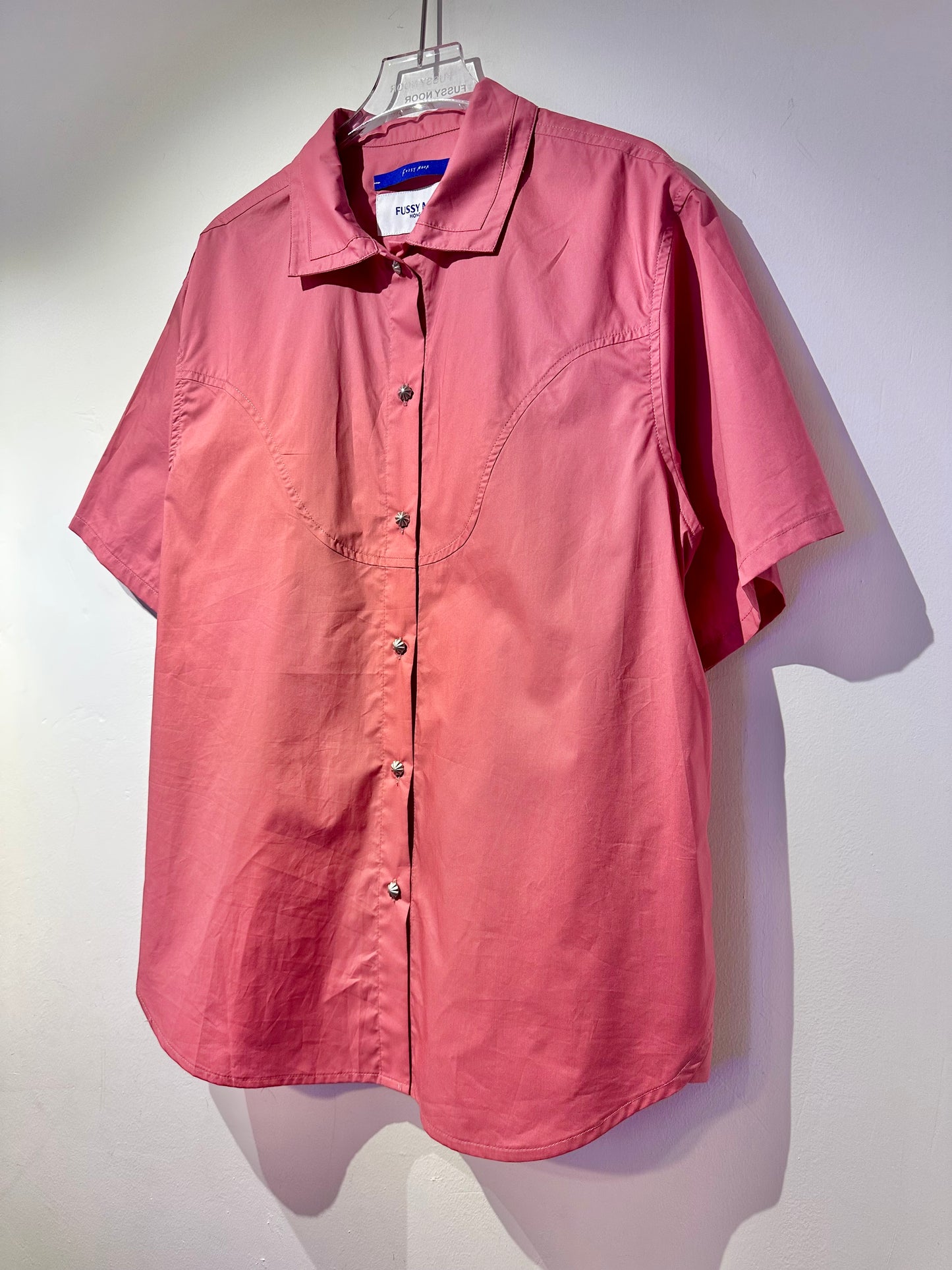 • FUSSY MADE • SOLID COLOUR COTTON SHIRT
