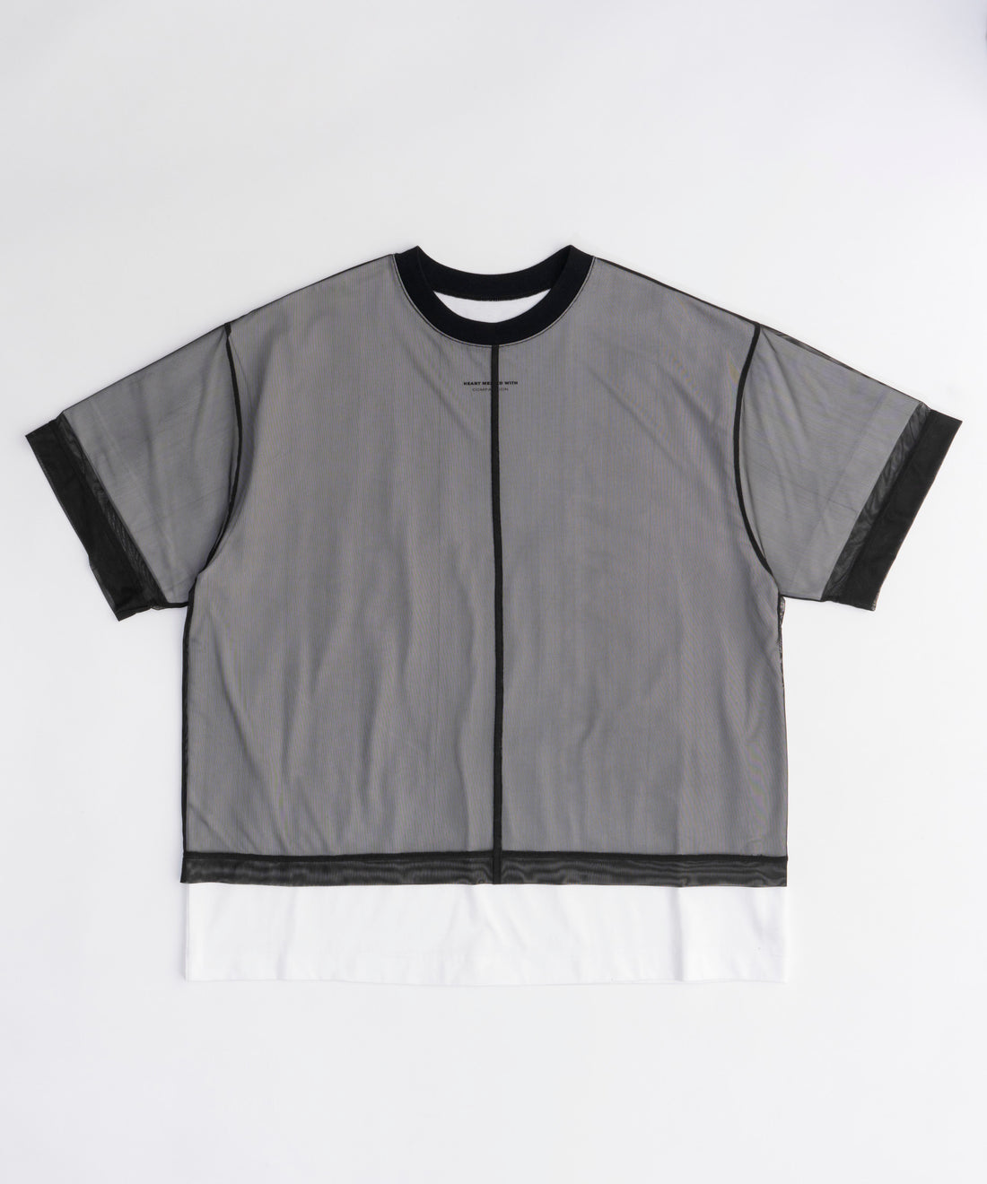 SHEER LAYERED TEE ( 2IN1 )