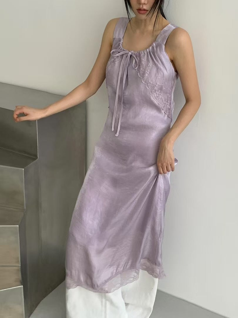 LACE UP DRESS - 2 COLOURS
