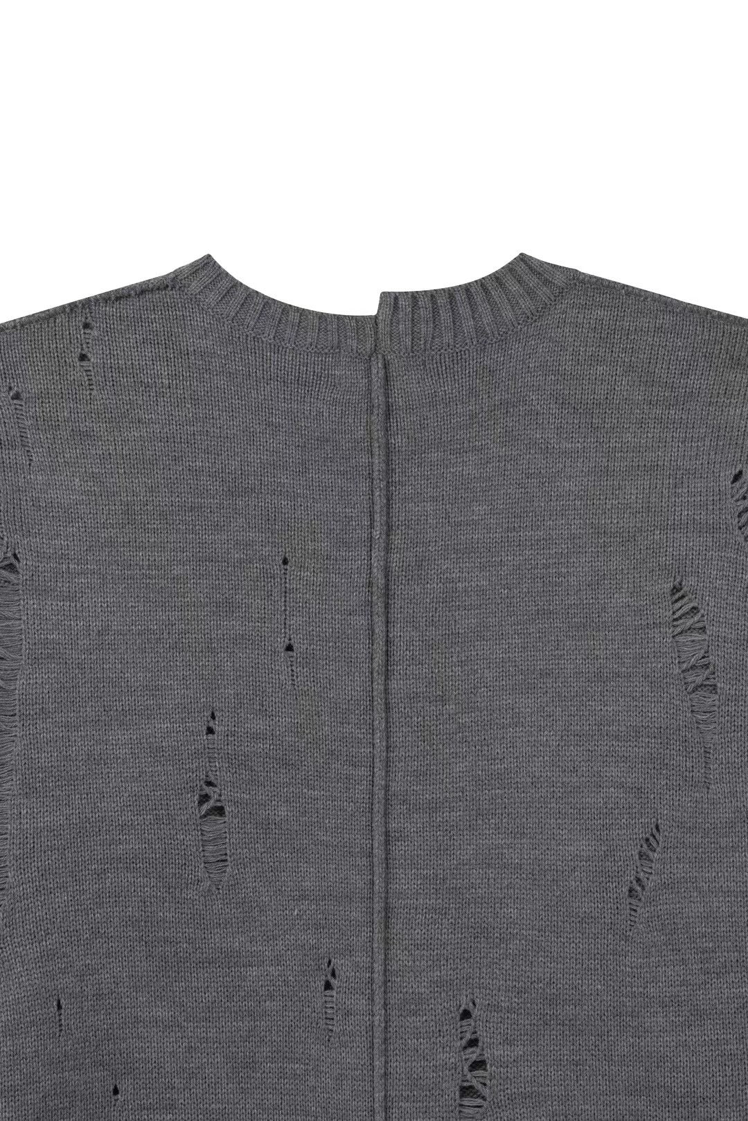 CENTRE SEAM DISTRESS KNIT