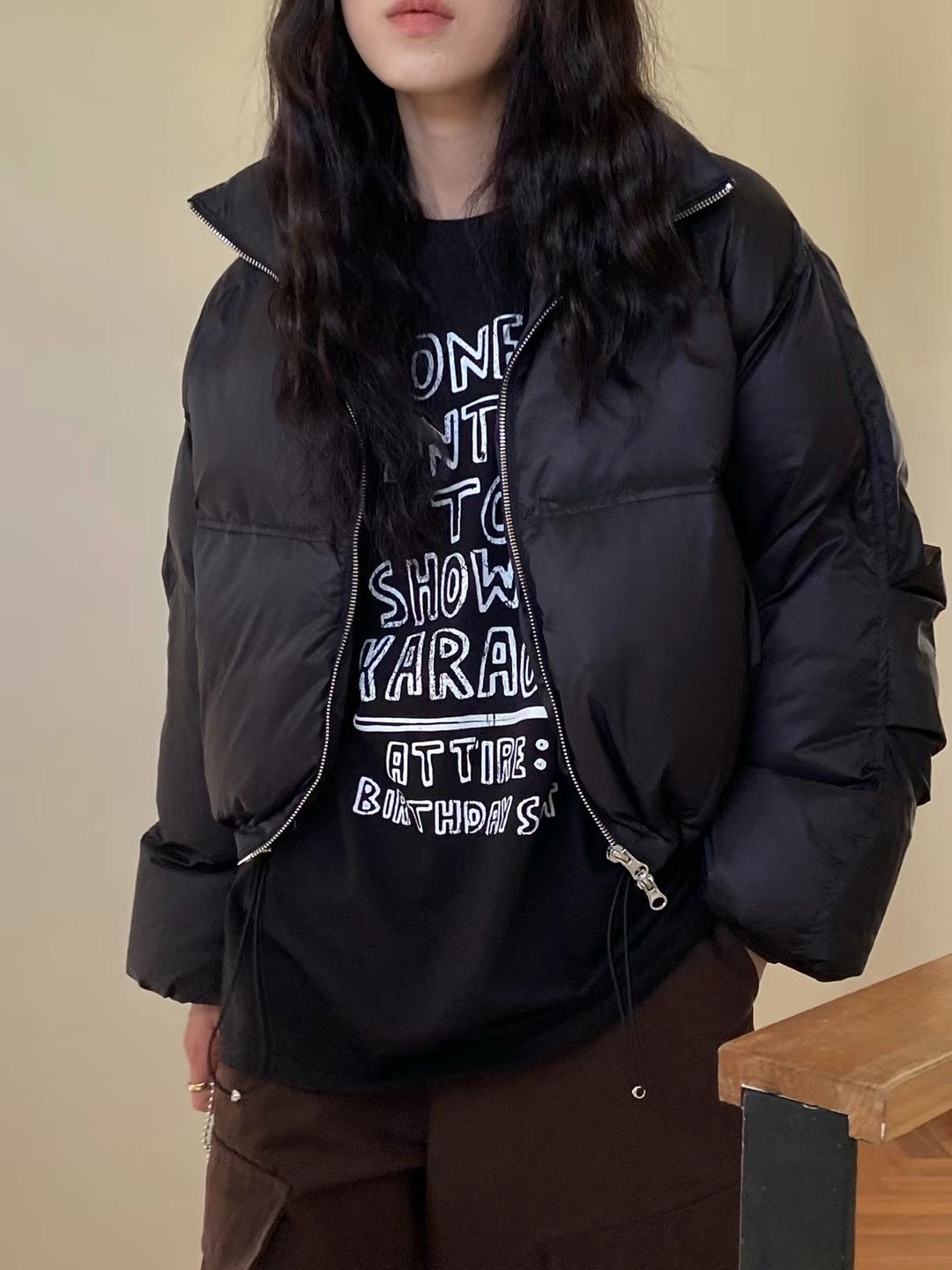 !!!l LAST ORDER - SPECIAL OFFER until Sunday!!! CROP DUCKDOWN JACKET