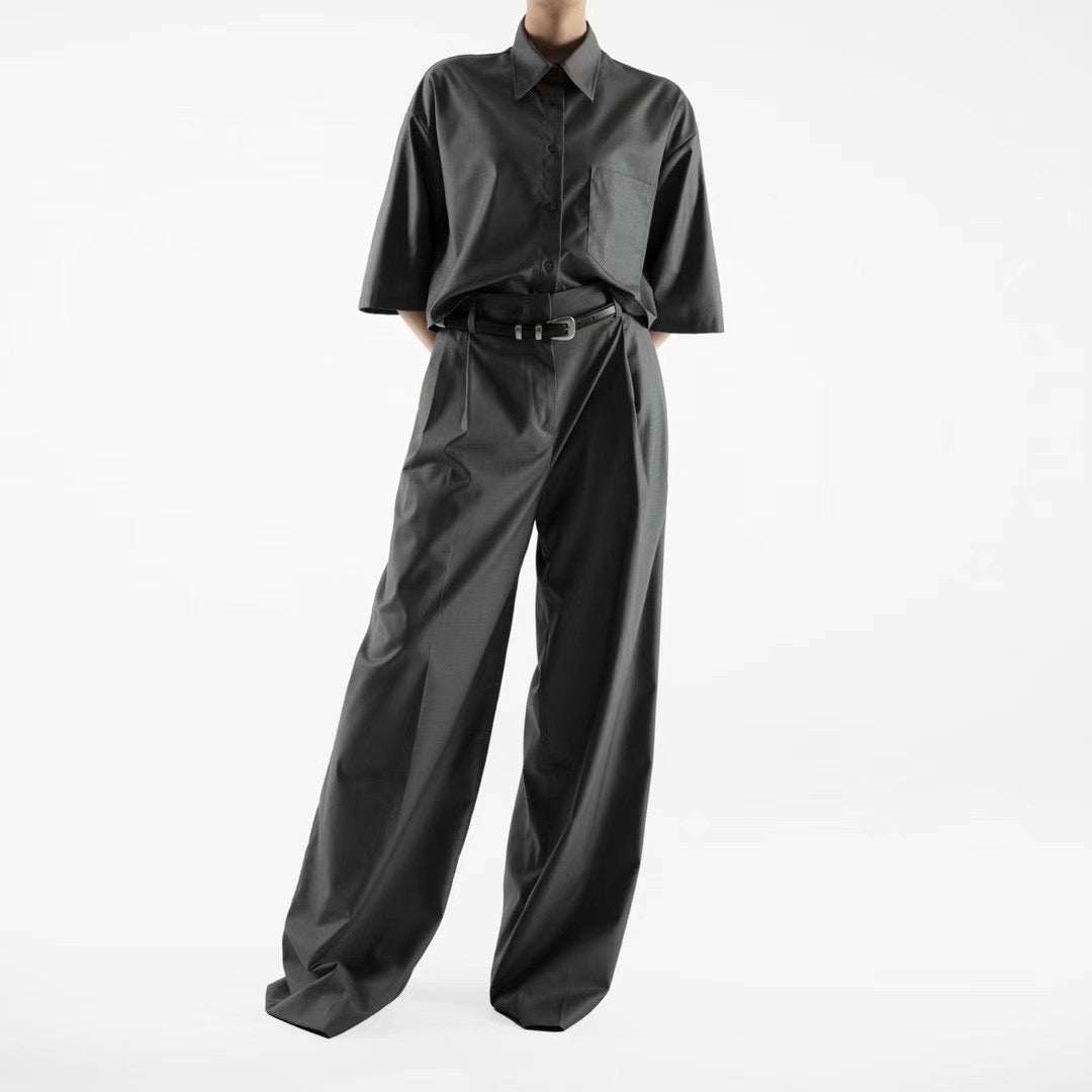 SUMMER PLEATED TROUSERS
