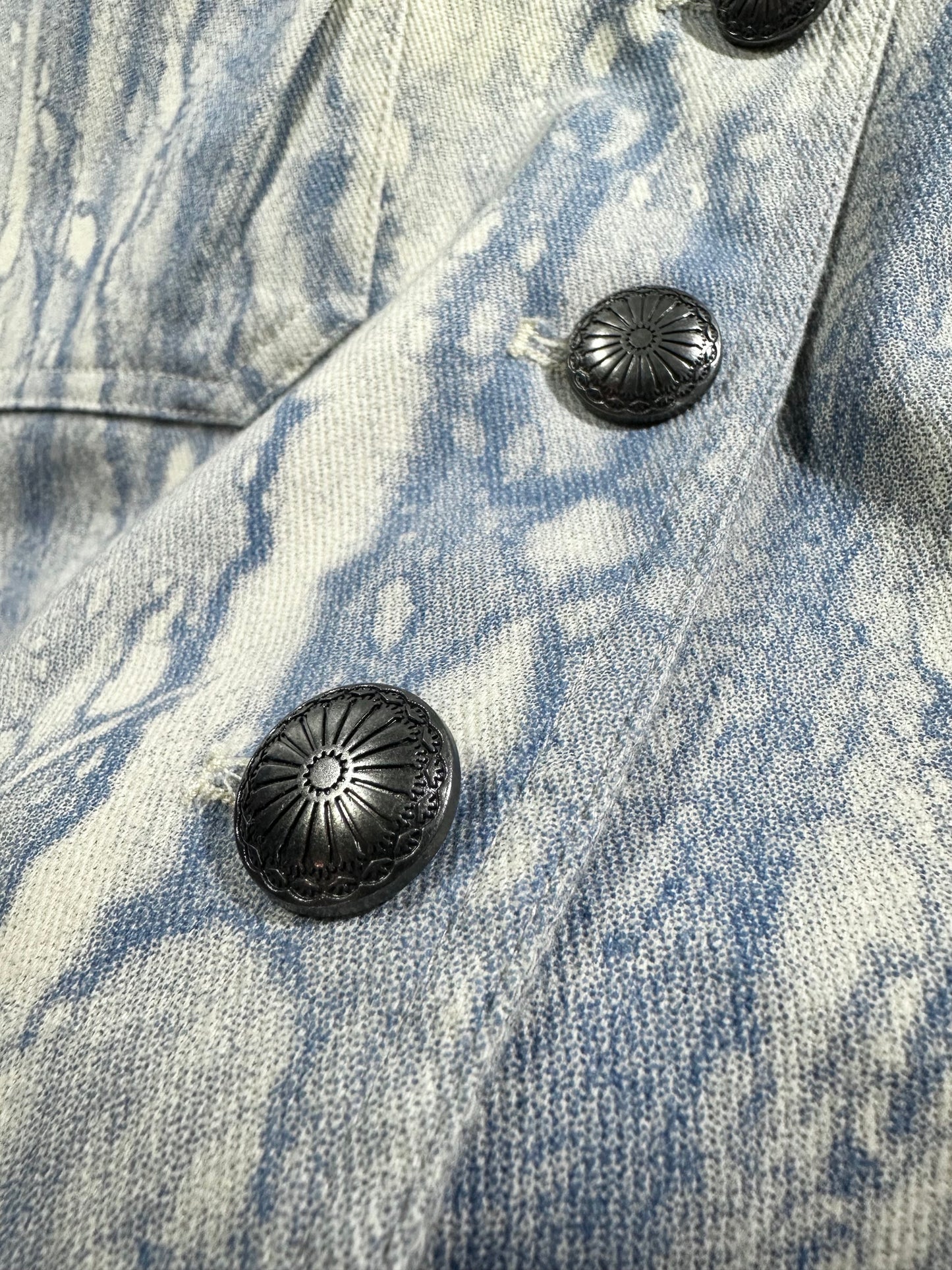 • FUSSY MADE • BUBBLE BLEACHED TWILL JACKET