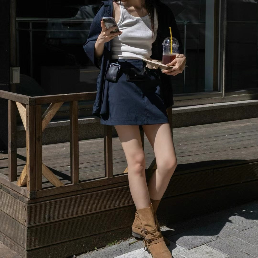 CLASSY MINI SKIRT SHORTS