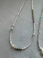 925 VARIOUS STONE NECKLACE