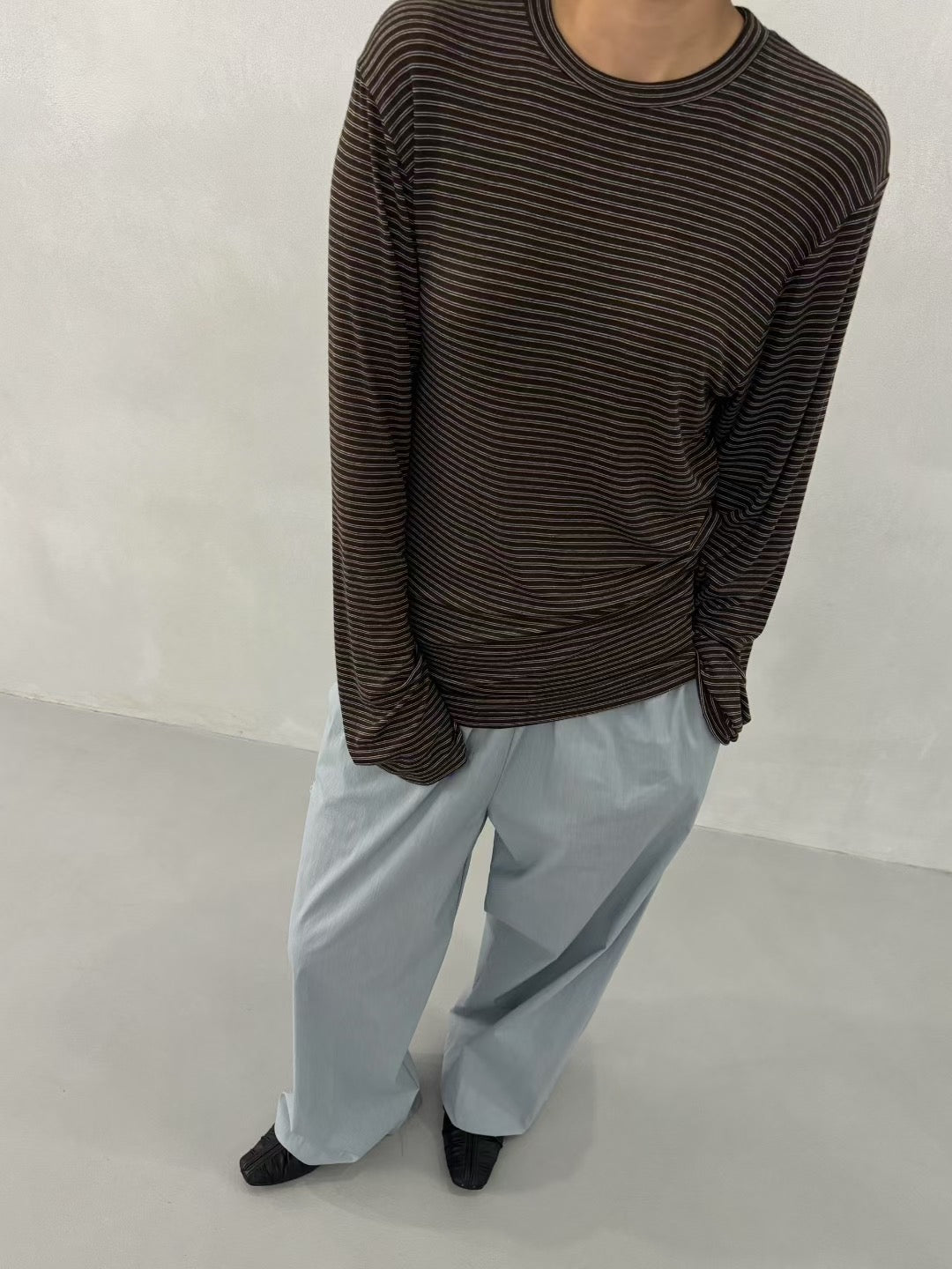 COZY STRIPE LONG SLEEVES TOP
