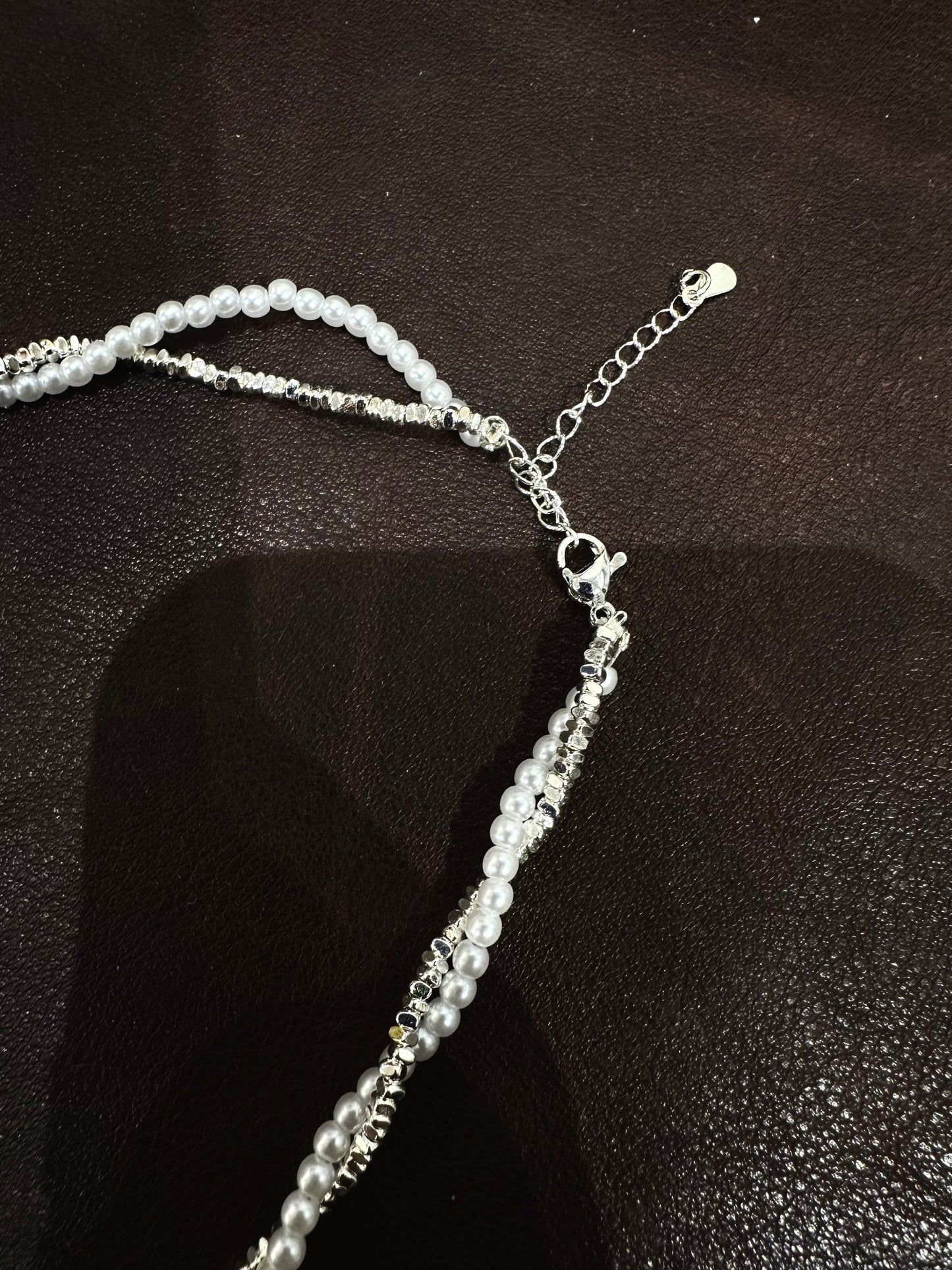 925 PEARLY TWIST BEADS NECKLACE