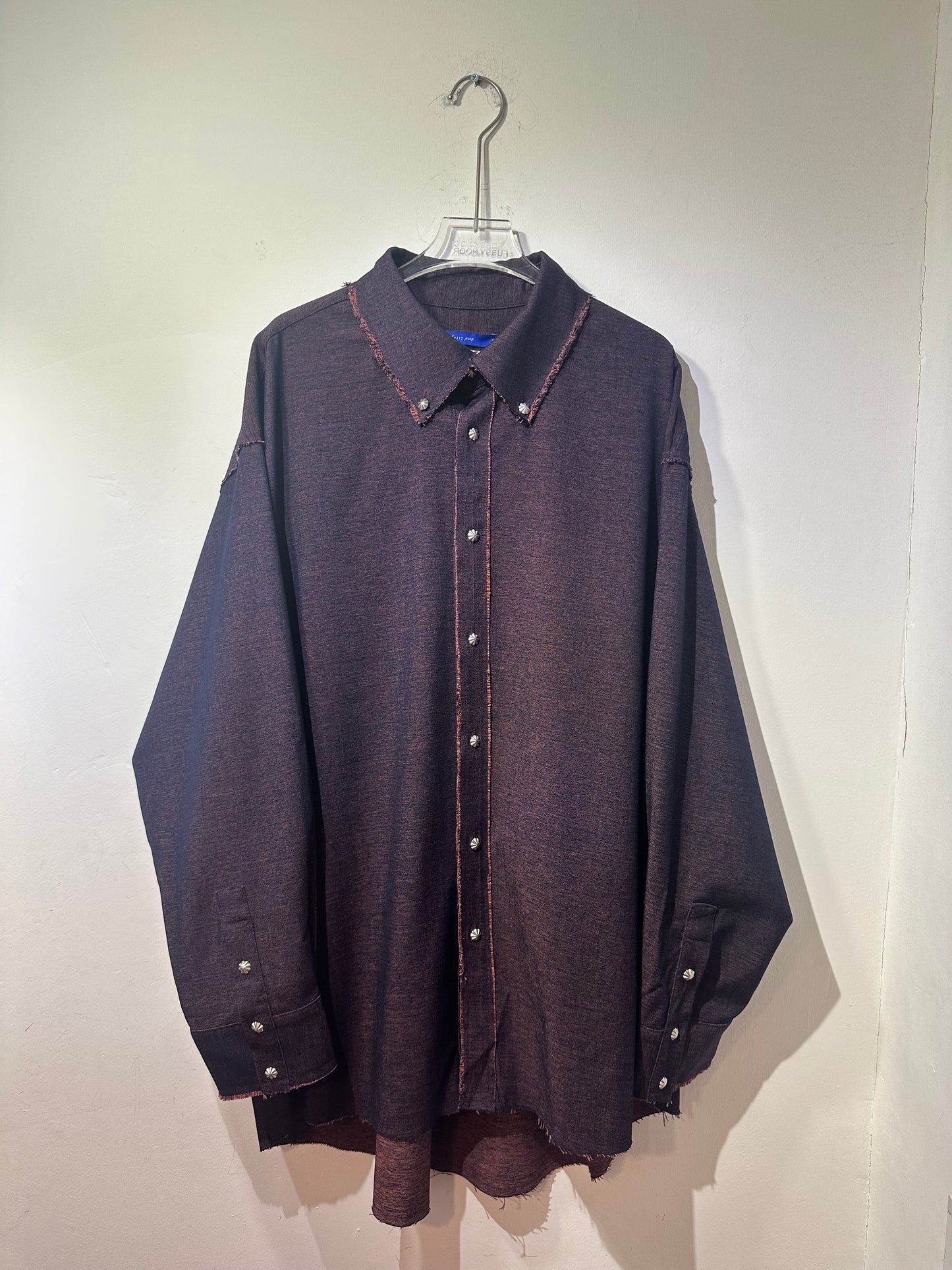• FUSSY MADE • MARLED IMITATION DENIM SHIRT