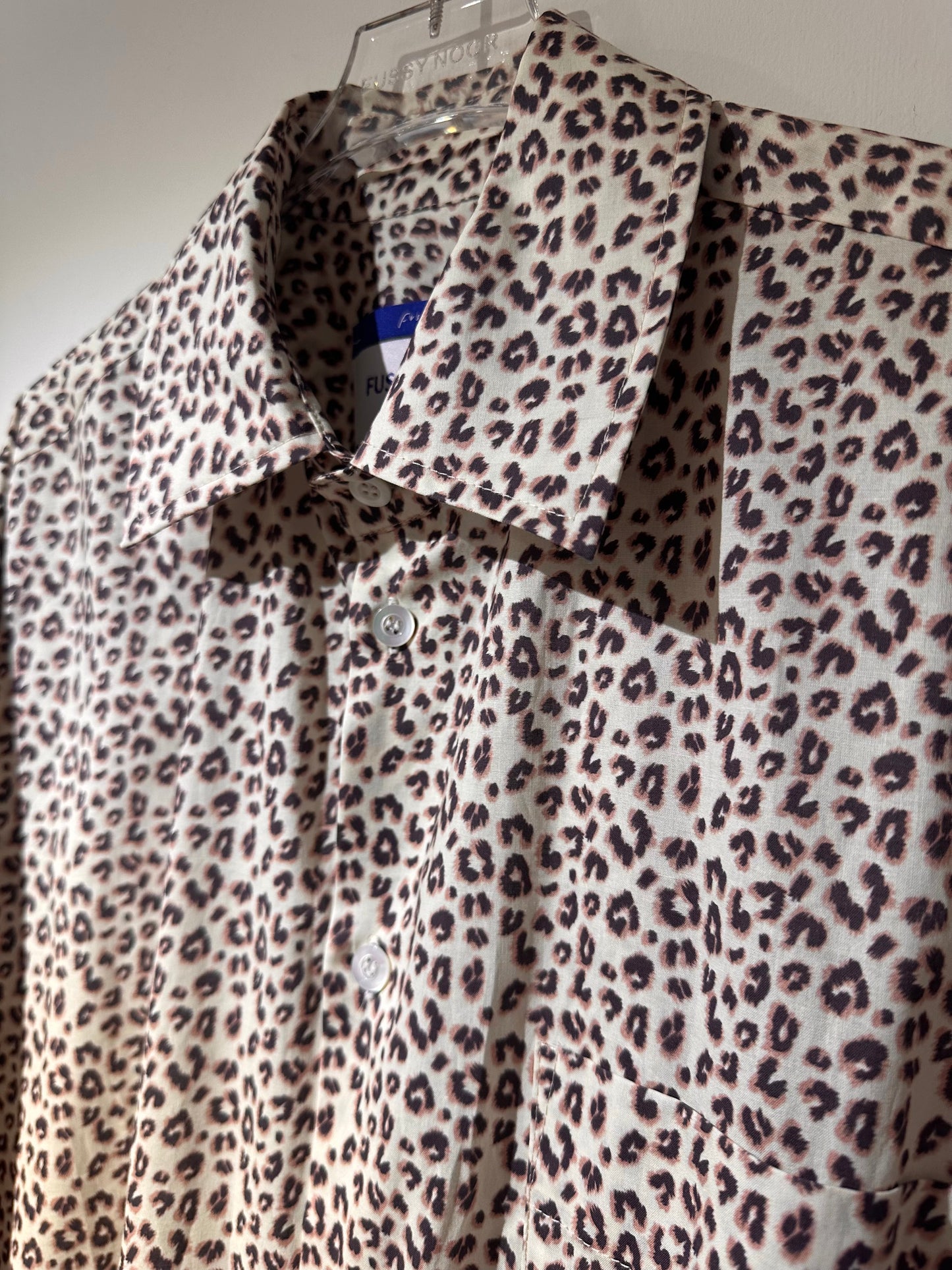 • FUSSY MADE • BLONDE LEOPARD SHIRT