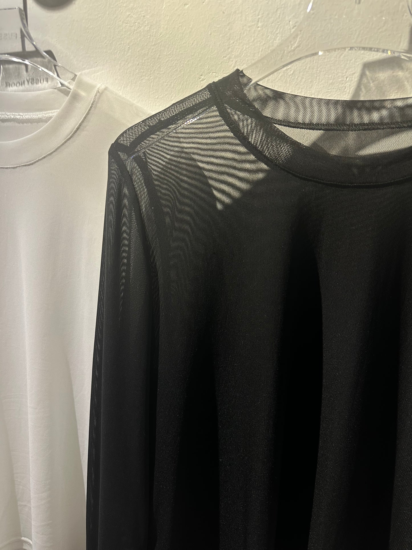 • FUSSY MADE • SHEER MESH TOP