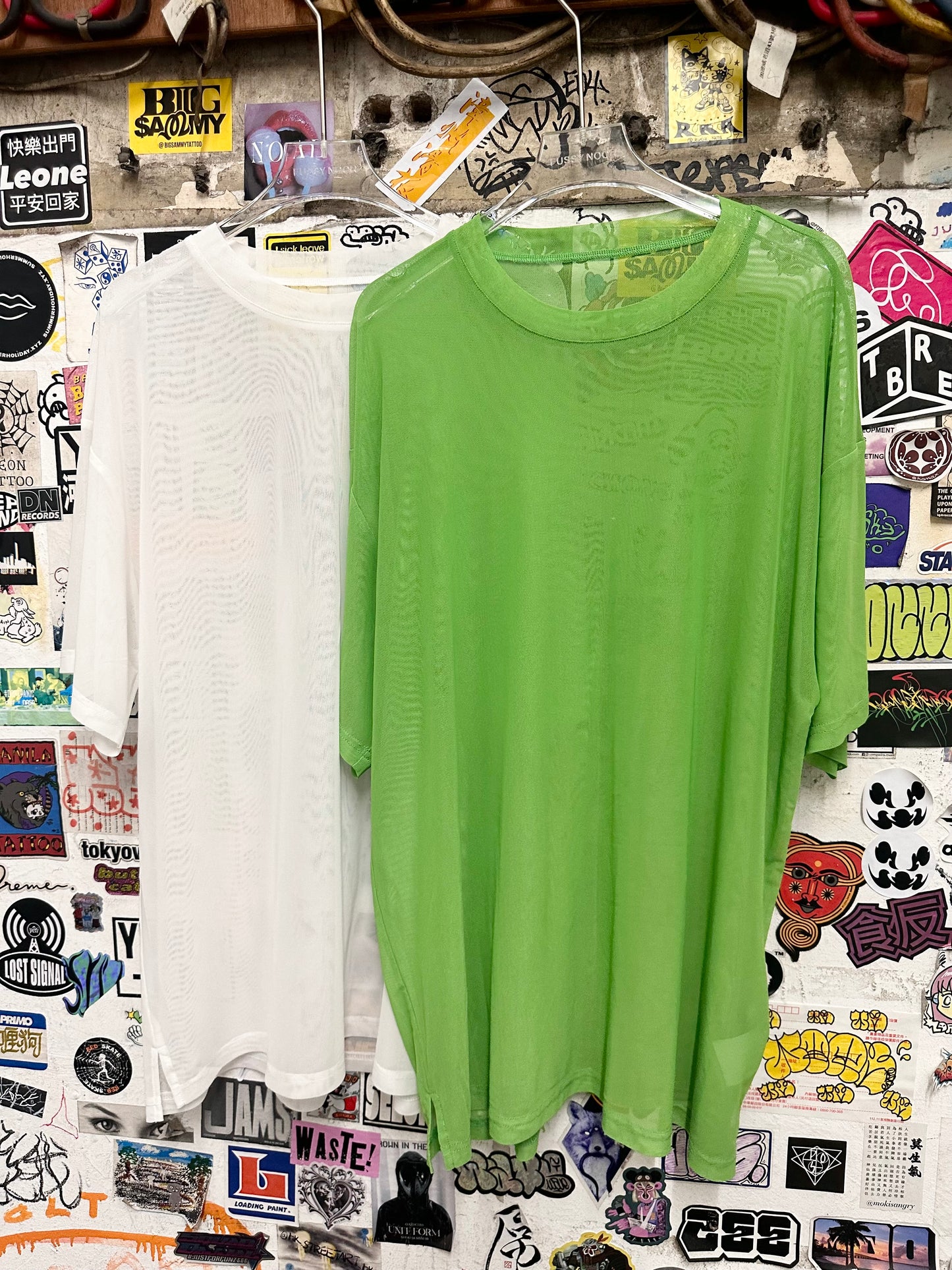 • FUSSY MADE • AIRY MESH TOP - OVERSIZED