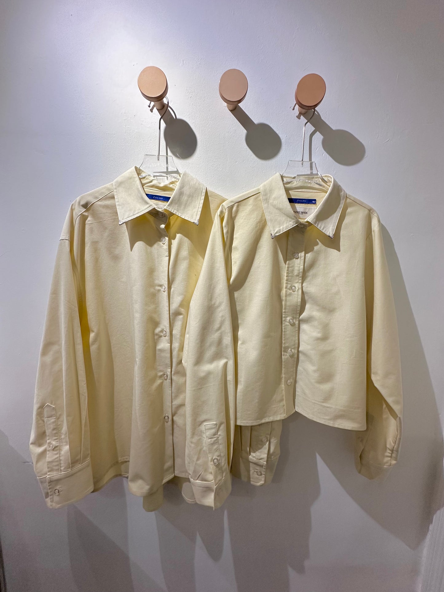 • FUSSY MADE • COLLAR TIPS OXFORD SHIRT