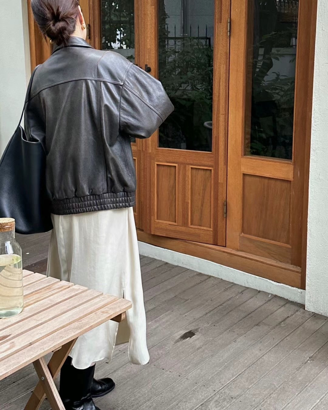 !!!LAST ORDER - SPECIAL OFFER until Sunday!!! ITALIAN CALF LEATHER BOMBER JACKET