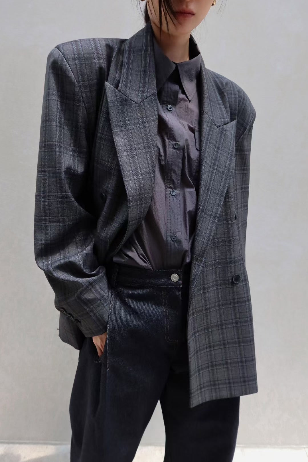 HARMONY CHECKED BLAZER