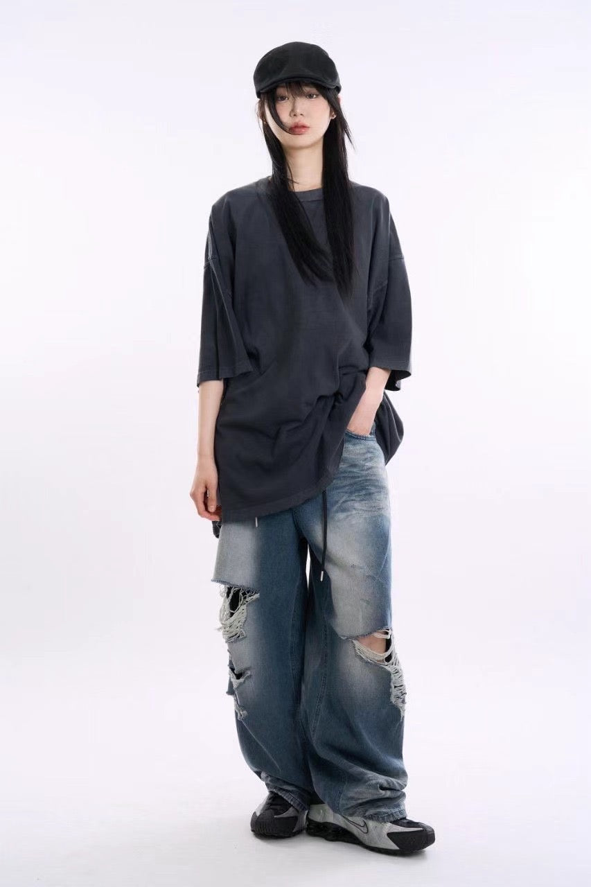 WASHED COLOUR GOOD CUT TEE