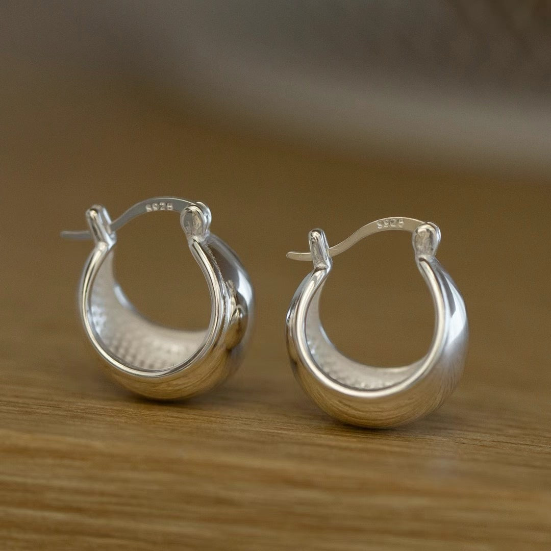 925 CURVE EARRINGS