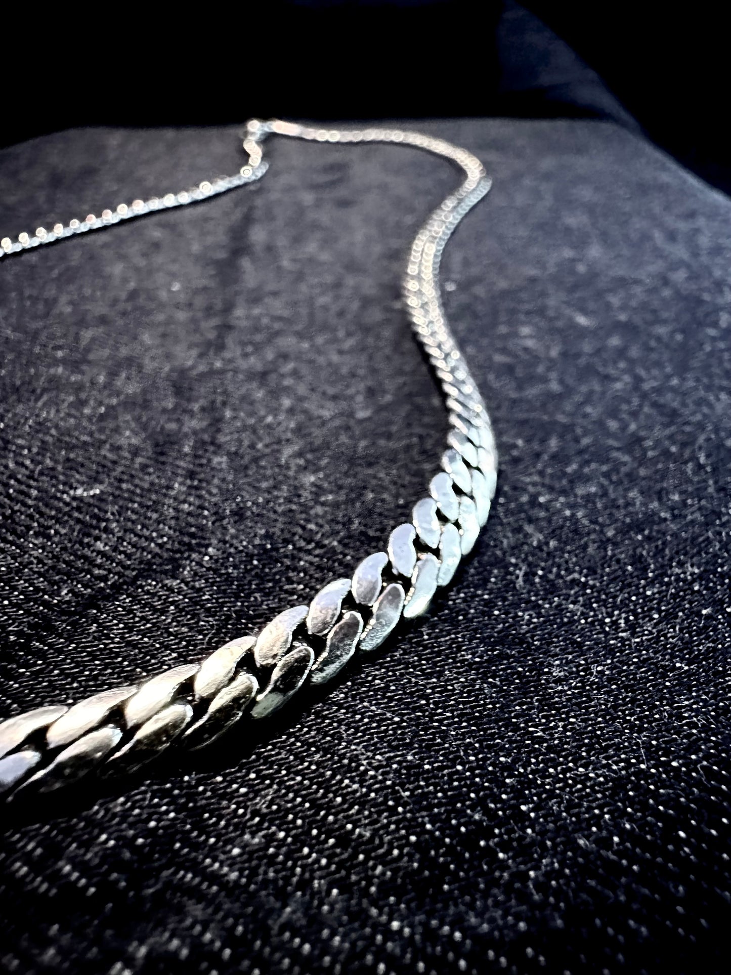 925 BRAID LONG NECKLACE