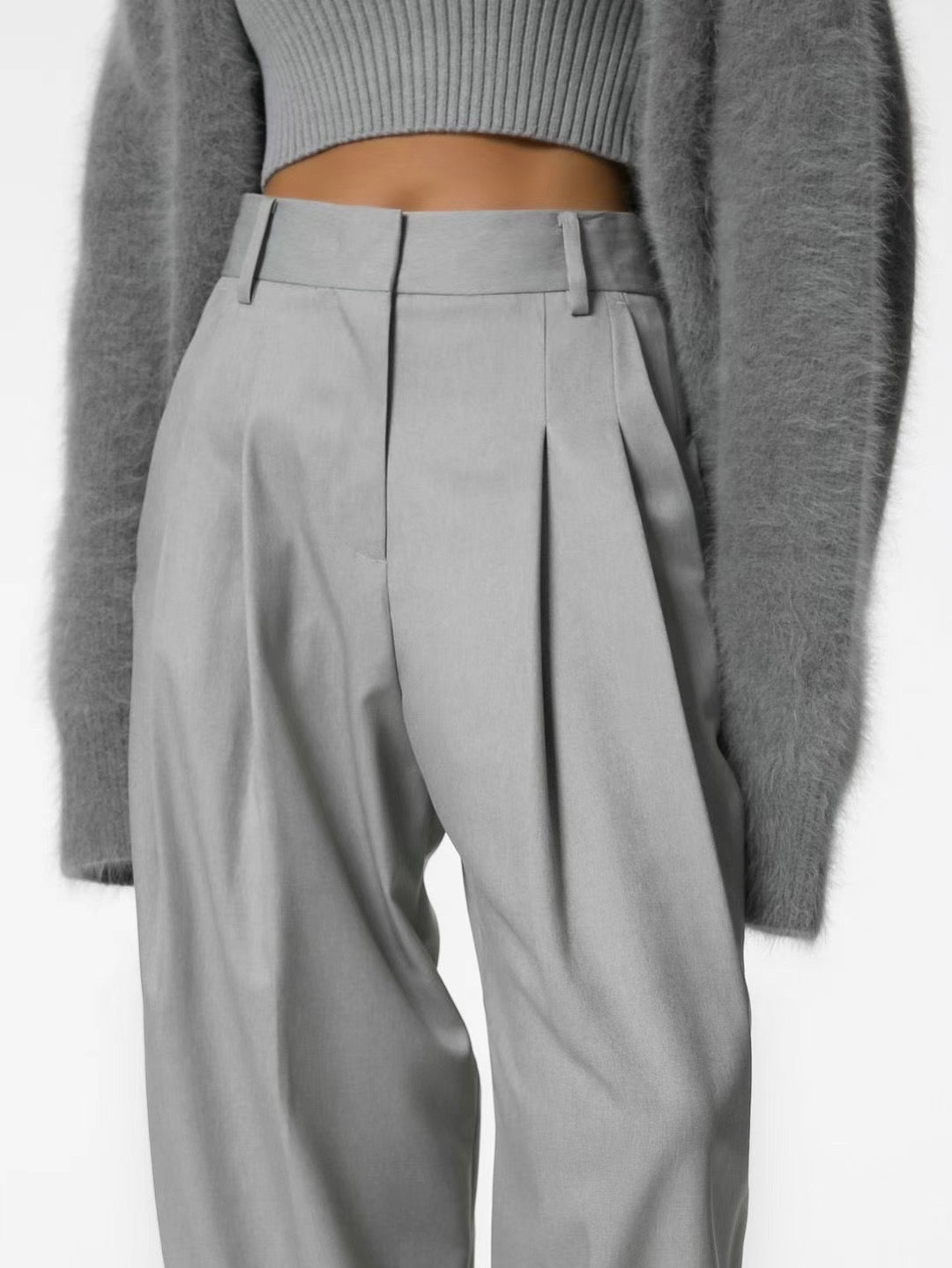 DOUBLE SEAM PLEATED TROUSERS