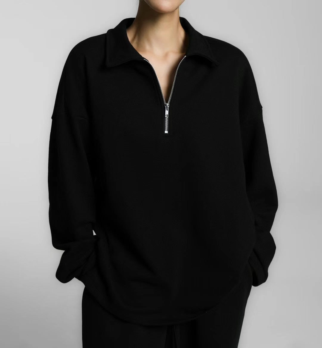 ZIP UP COTTON TOP