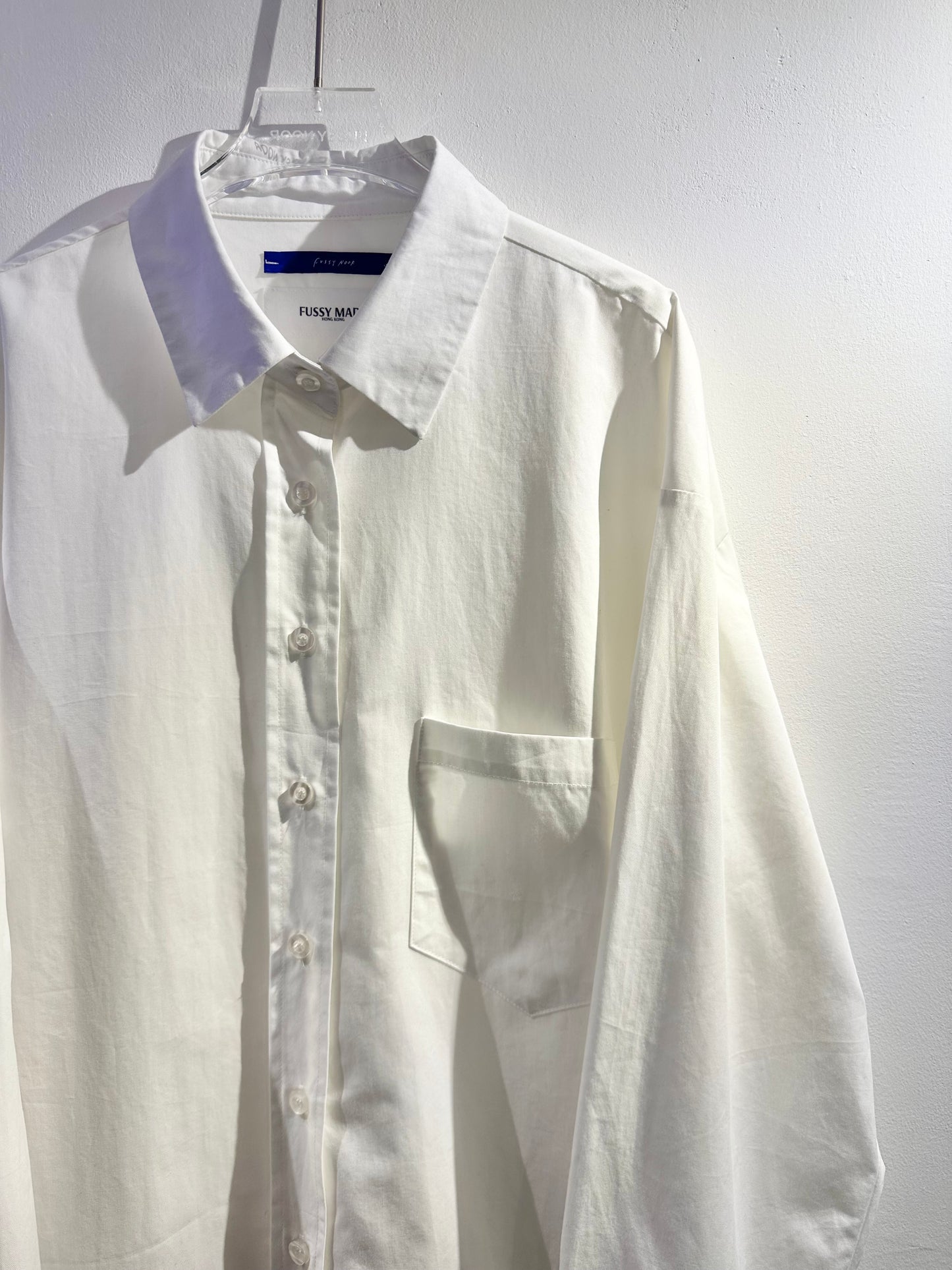 • FUSSY MADE • ONE POCKET PLAIN SHIRT