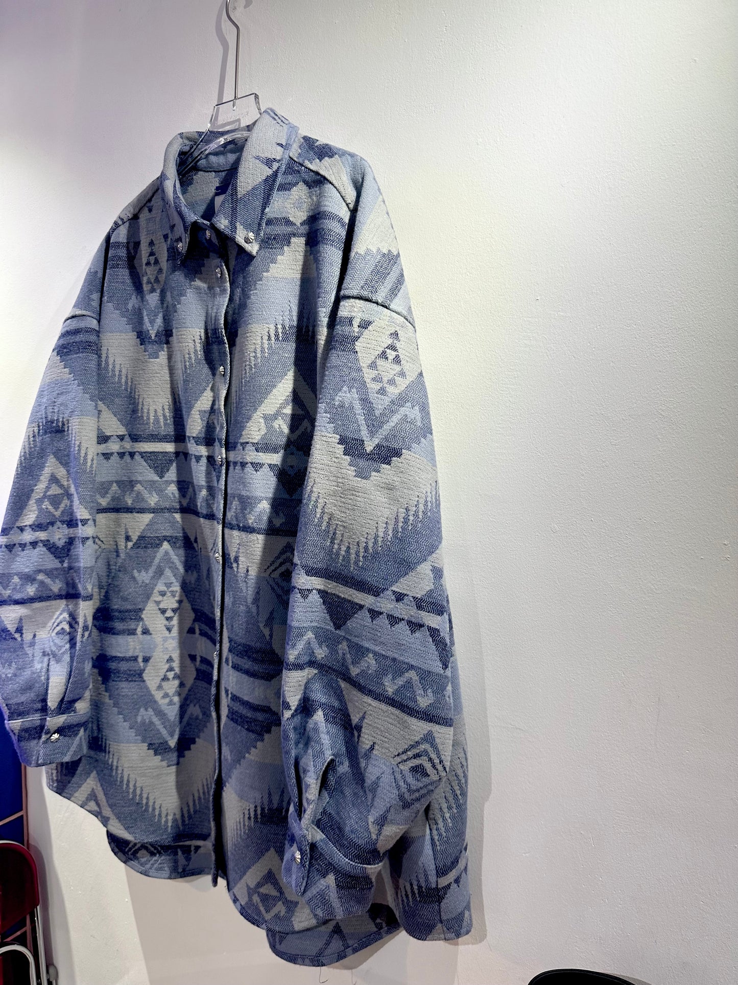 • FUSSY MADE • WOVEN TETRIS SHIRT