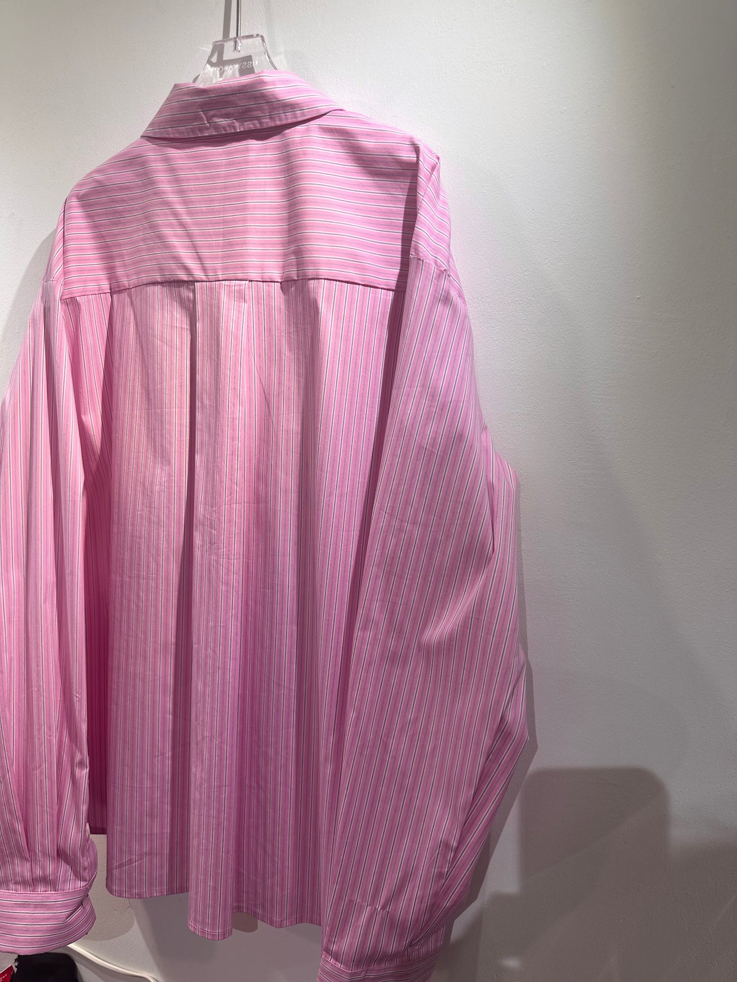 • FUSSY MADE • BLUSH PINK STRIPE SHIRT