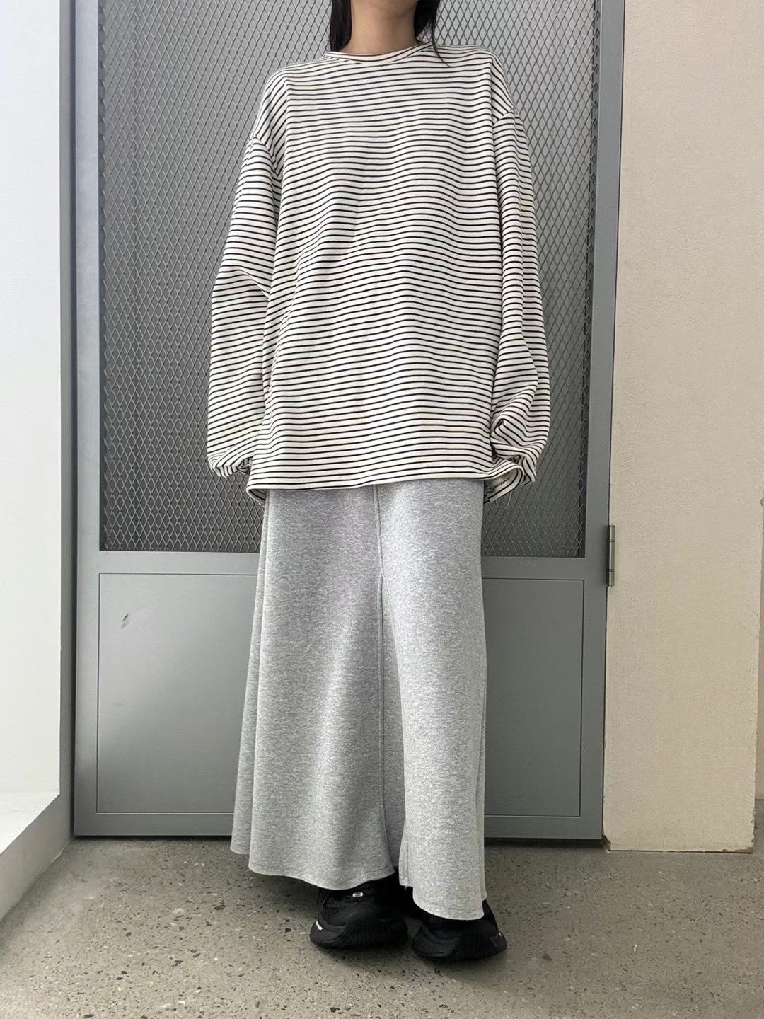 OVERSIZE STRIPE COTTON TEE