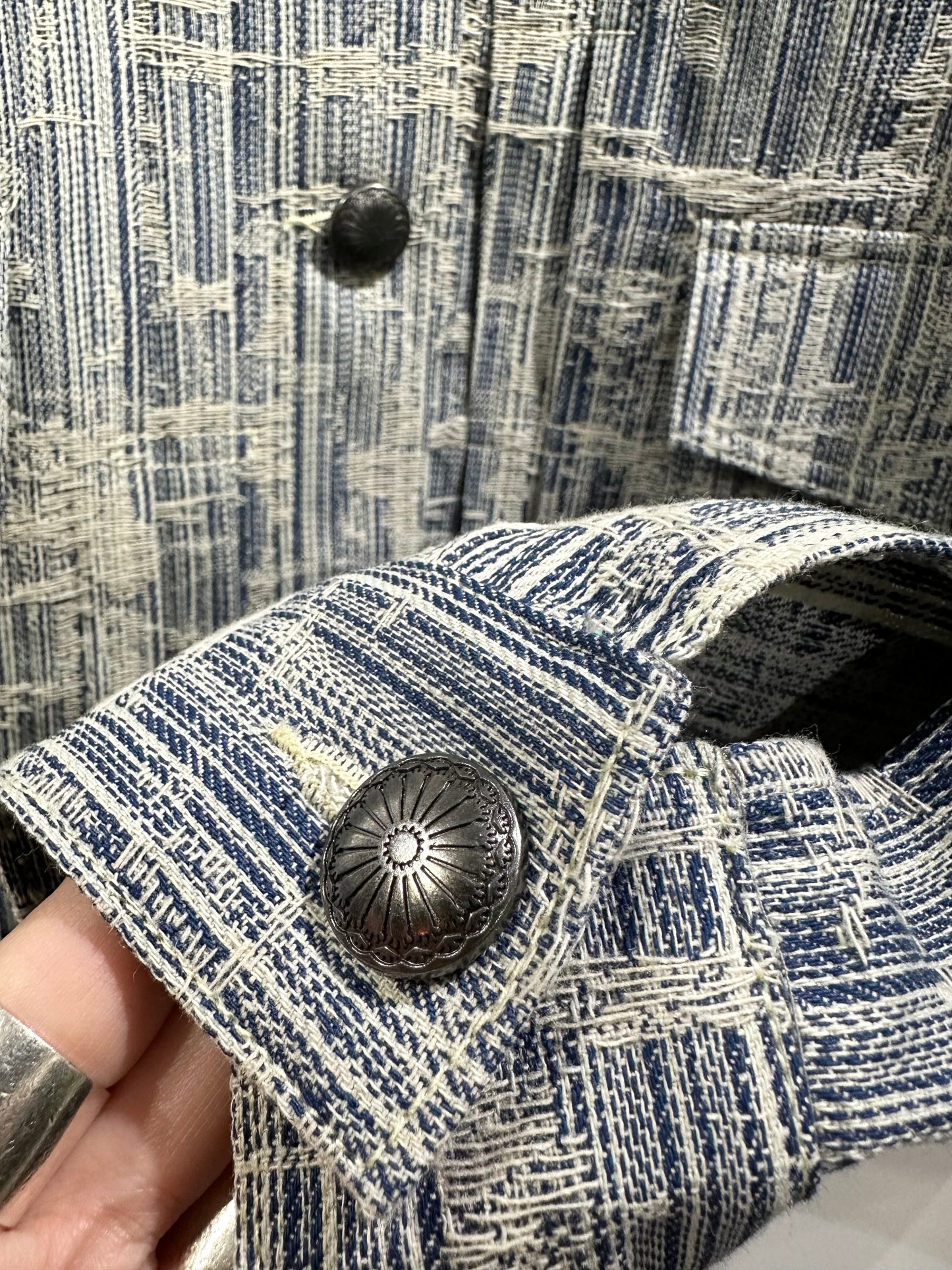 • FUSSY MADE • BAMBOO JACQUARD DENIM JACKET