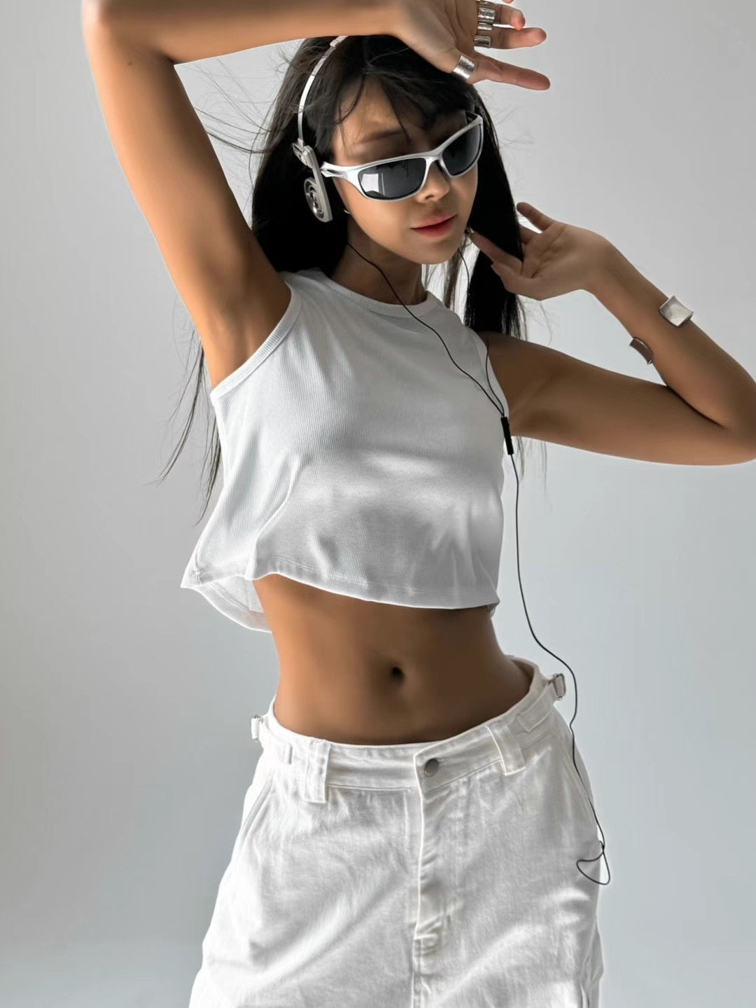 BUCKLE WAISTED CARPENTER PANTS