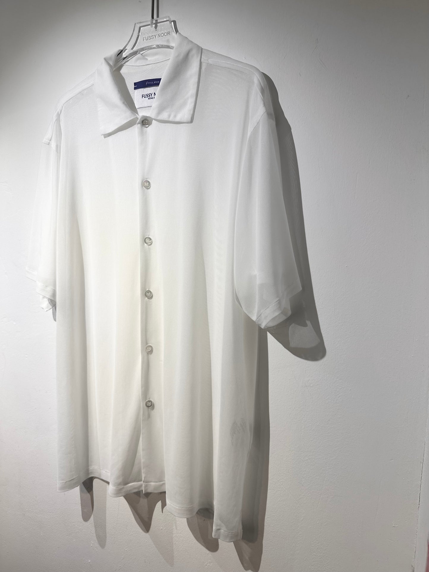 • FUSSY MADE • SHEER MESH SHIRT
