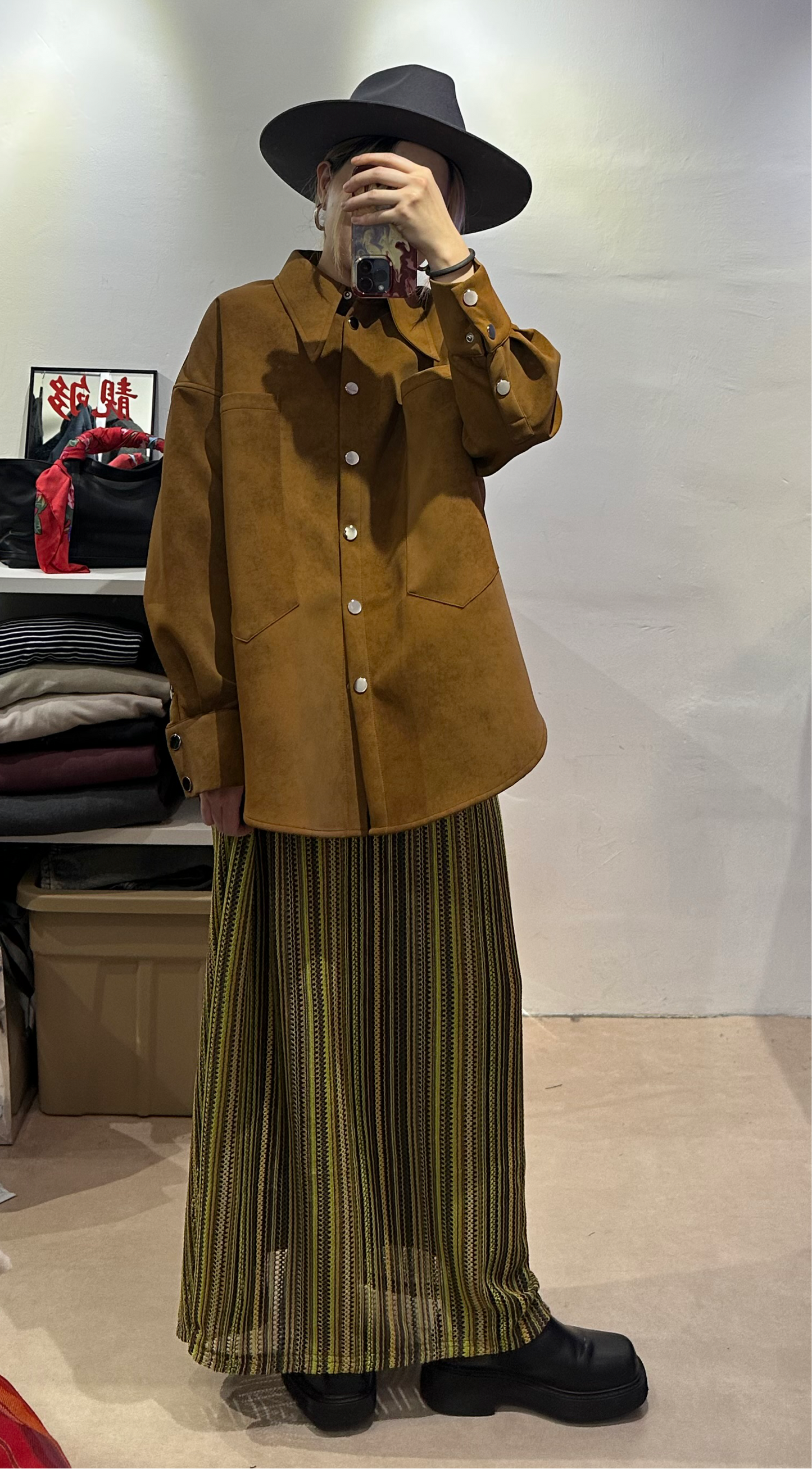 • FUSSY MADE • MATTE PU SHIRT JACKET