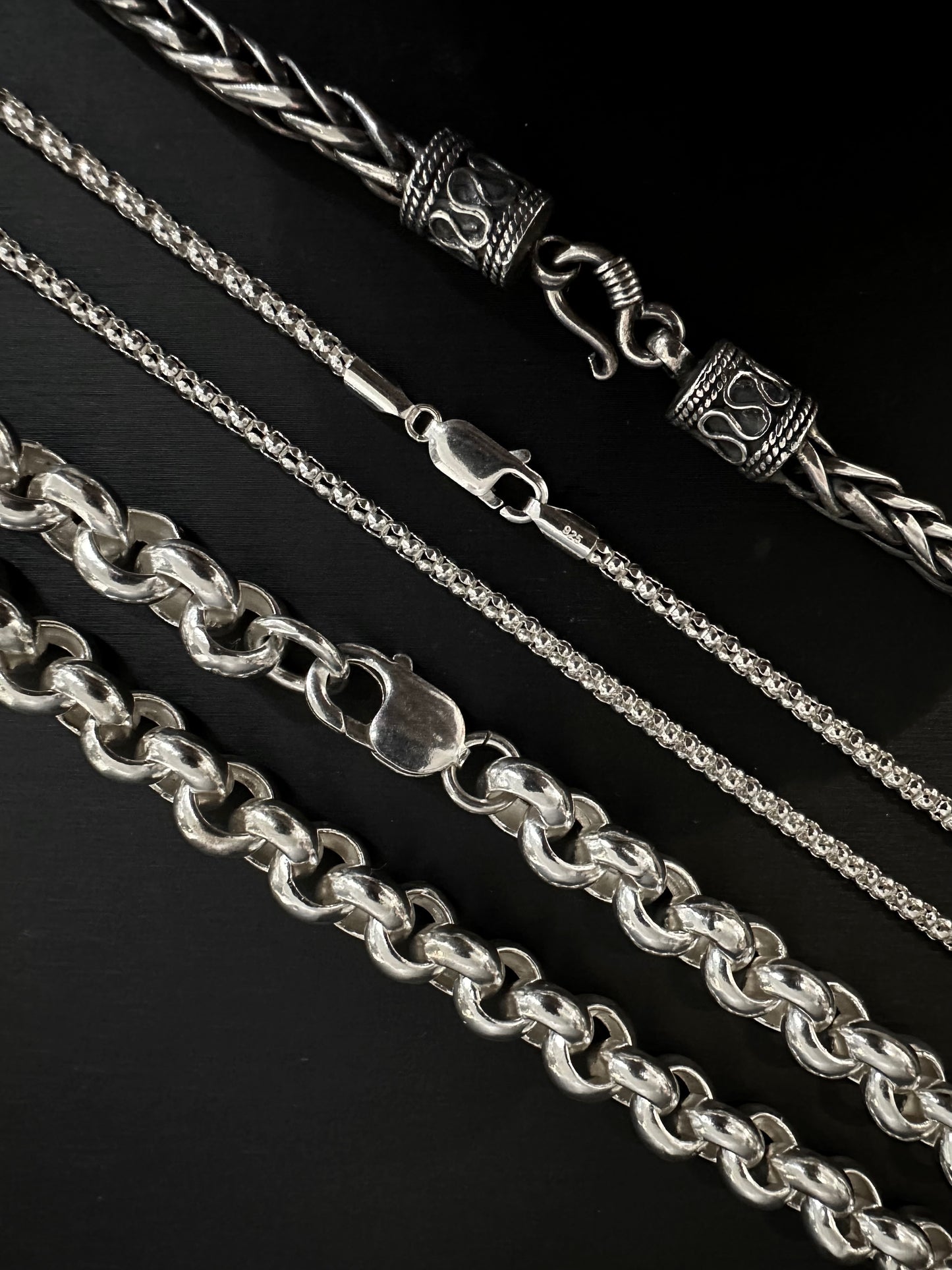HANDMADE 925 CIRCLE LINK NECKLACE