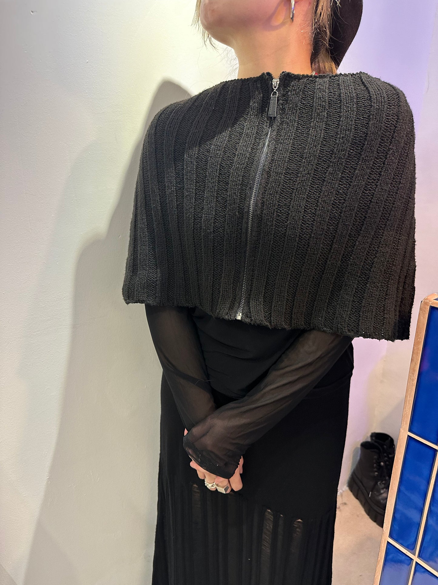 • FUSSY MADE • SHEER MESH TOP