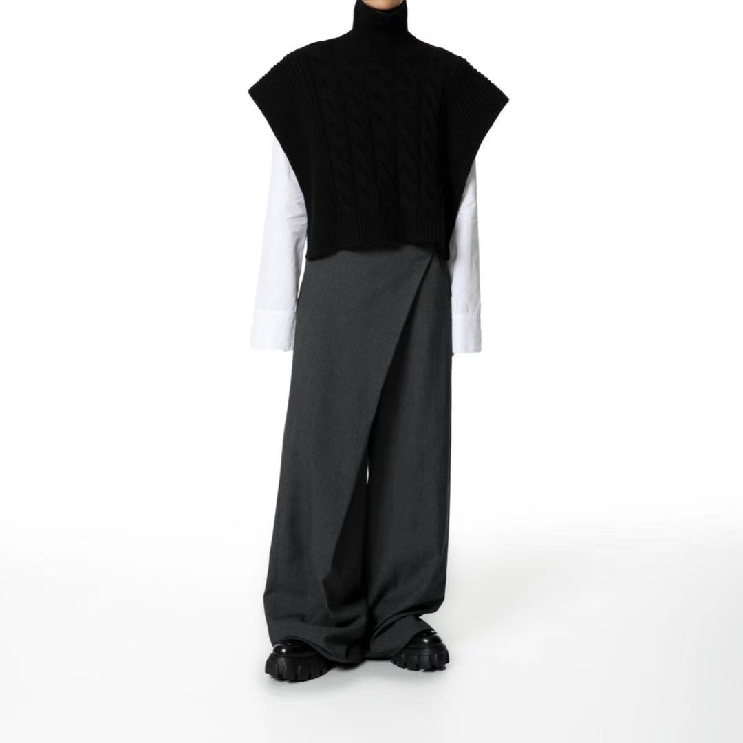 CROSS WRAP TROUSERS